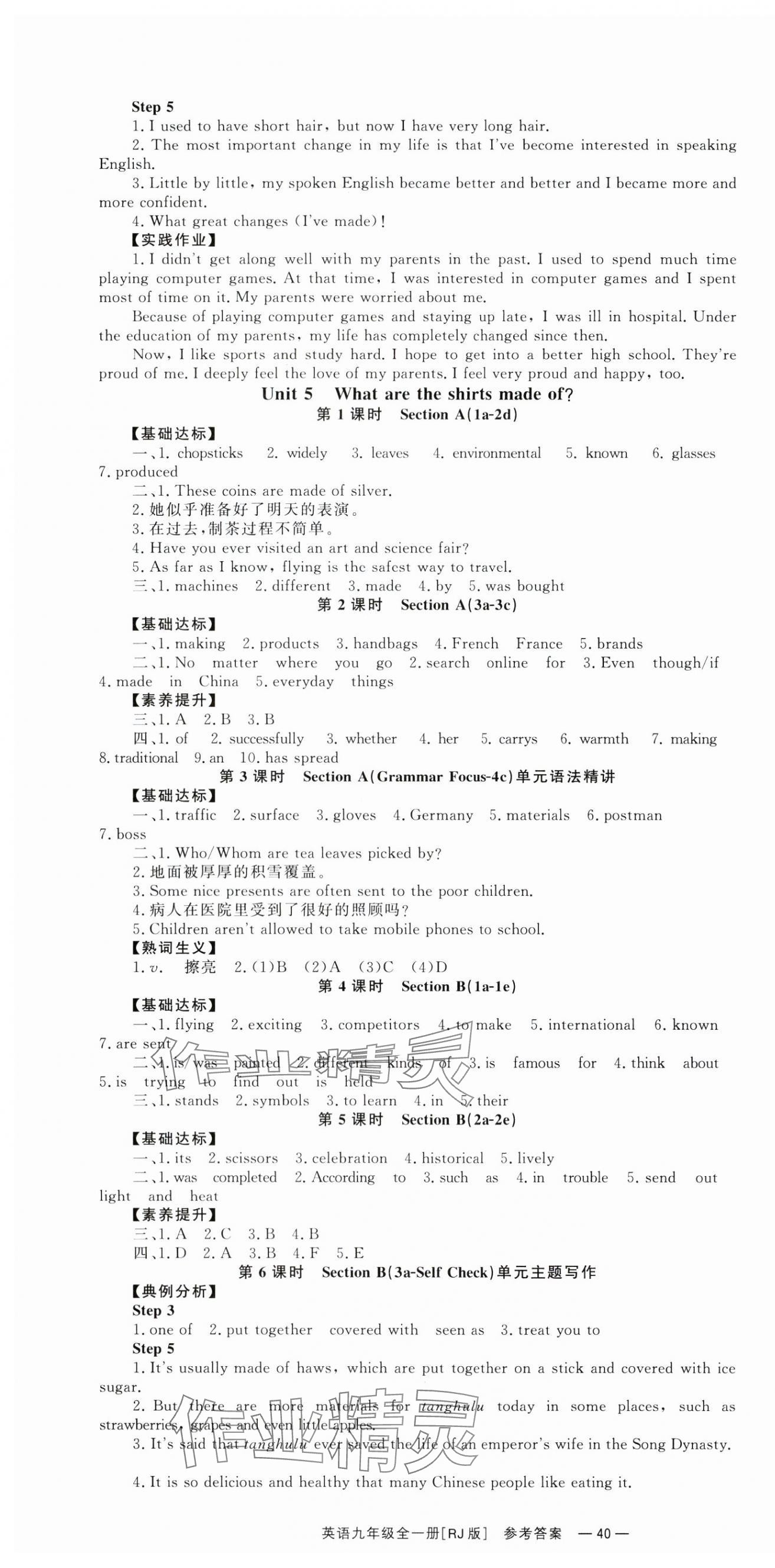 2024年全效學習同步學練測九年級英語全一冊人教版 第4頁