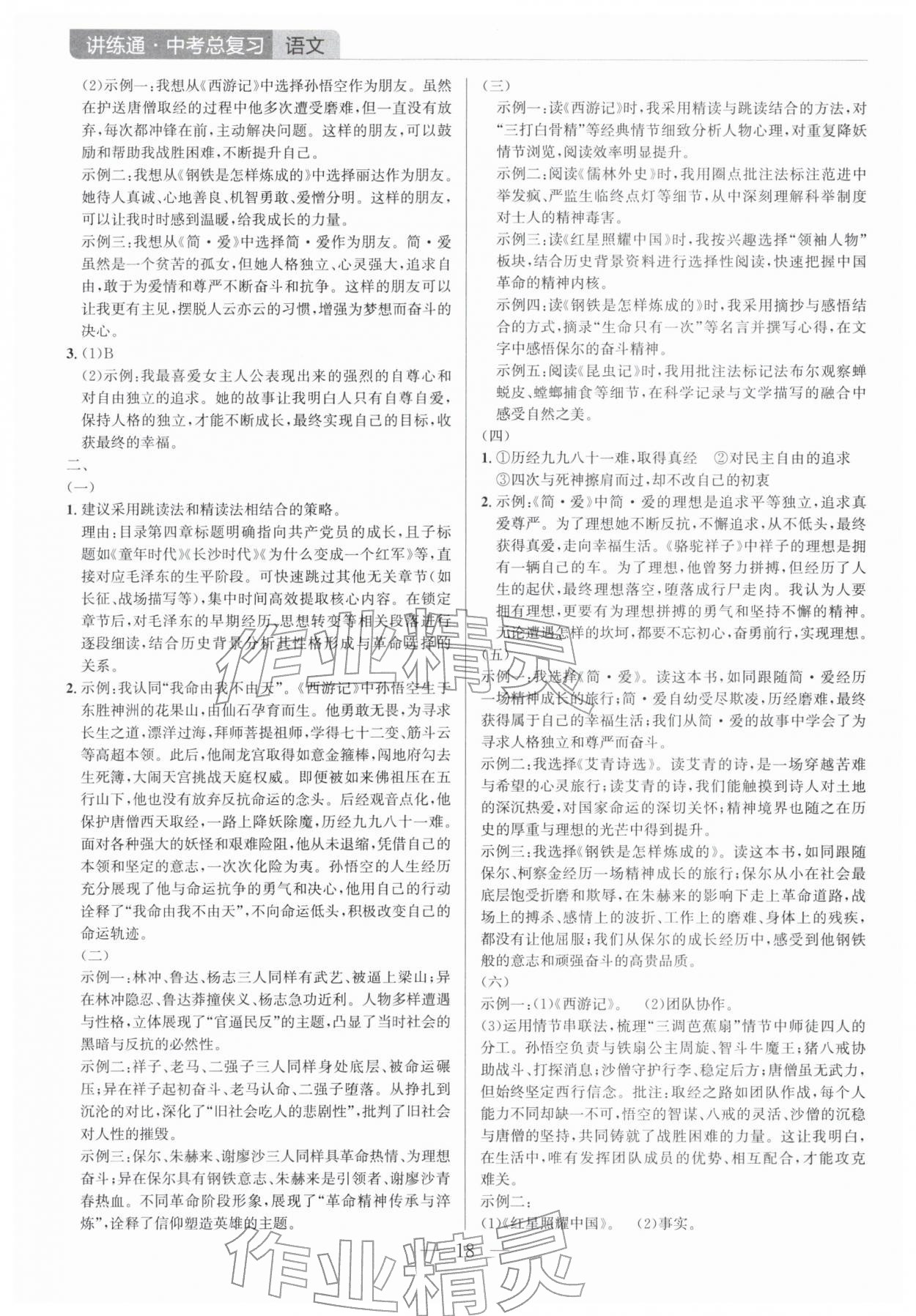 2026年广东名师讲练通中考总复习语文深圳专版&nbsp;第18页