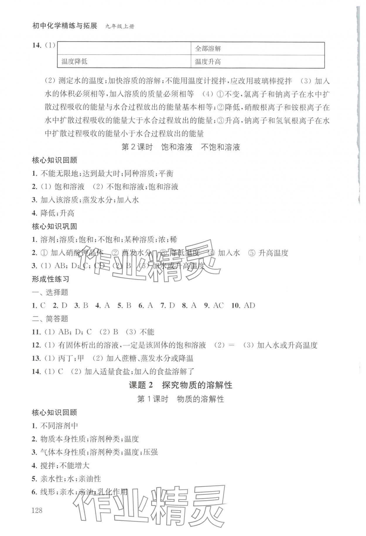 2025年初中化学精练与拓展九年级上册沪教版 第2页