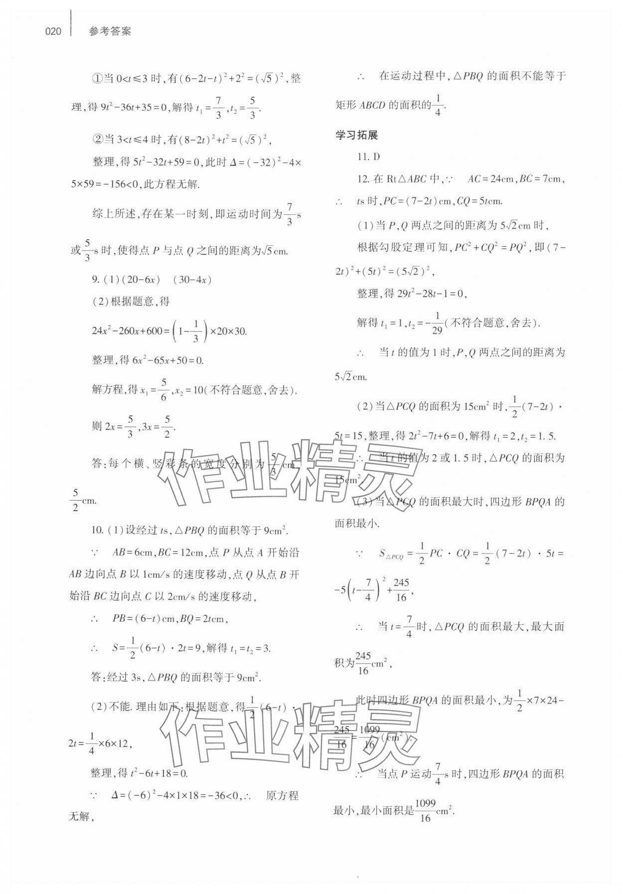 2025年基礎訓練大象出版社九年級數學全一冊北師大版 第20頁