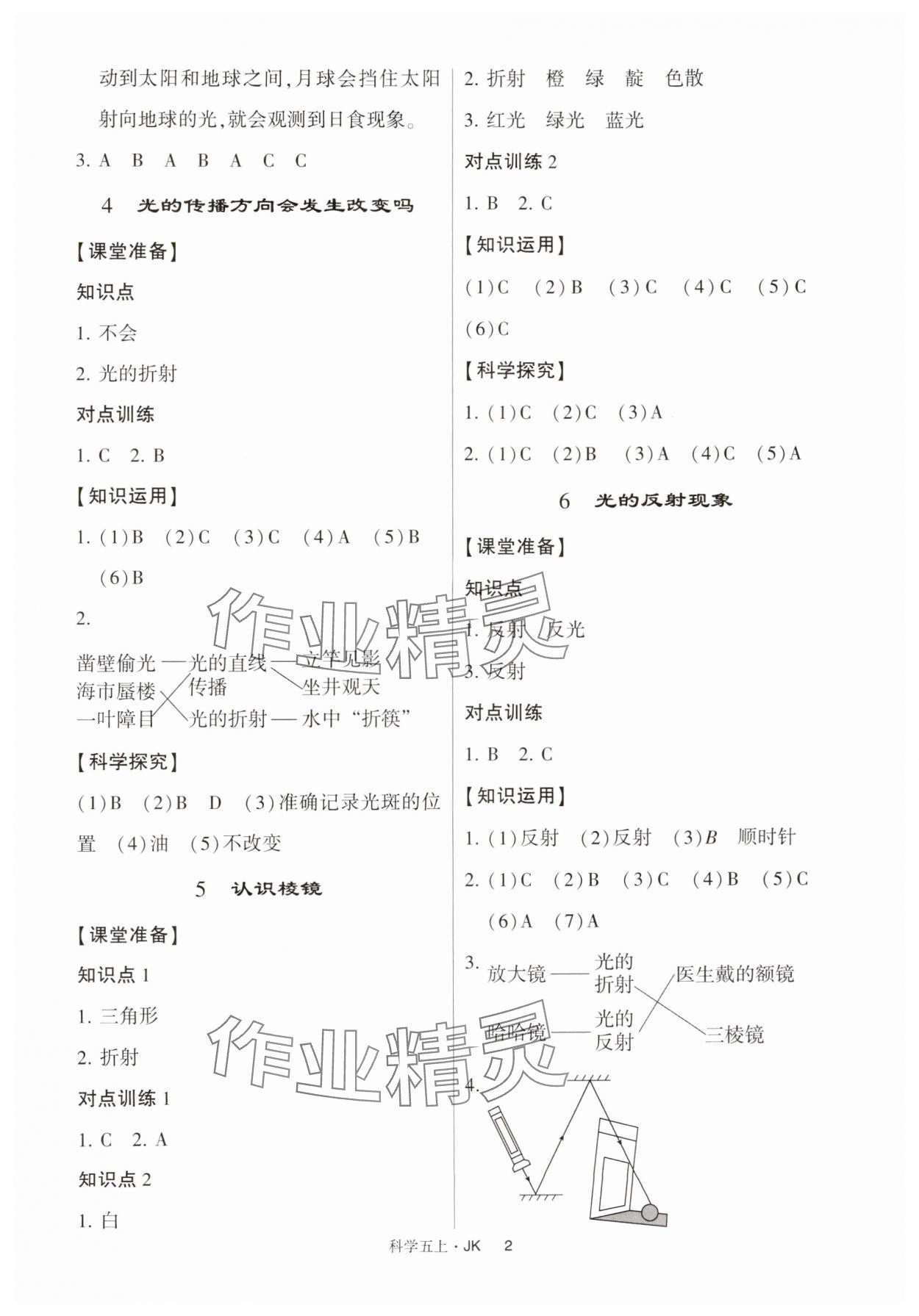 2024年經(jīng)綸學(xué)典提高班五年級(jí)科學(xué)上冊(cè)教科版 第2頁