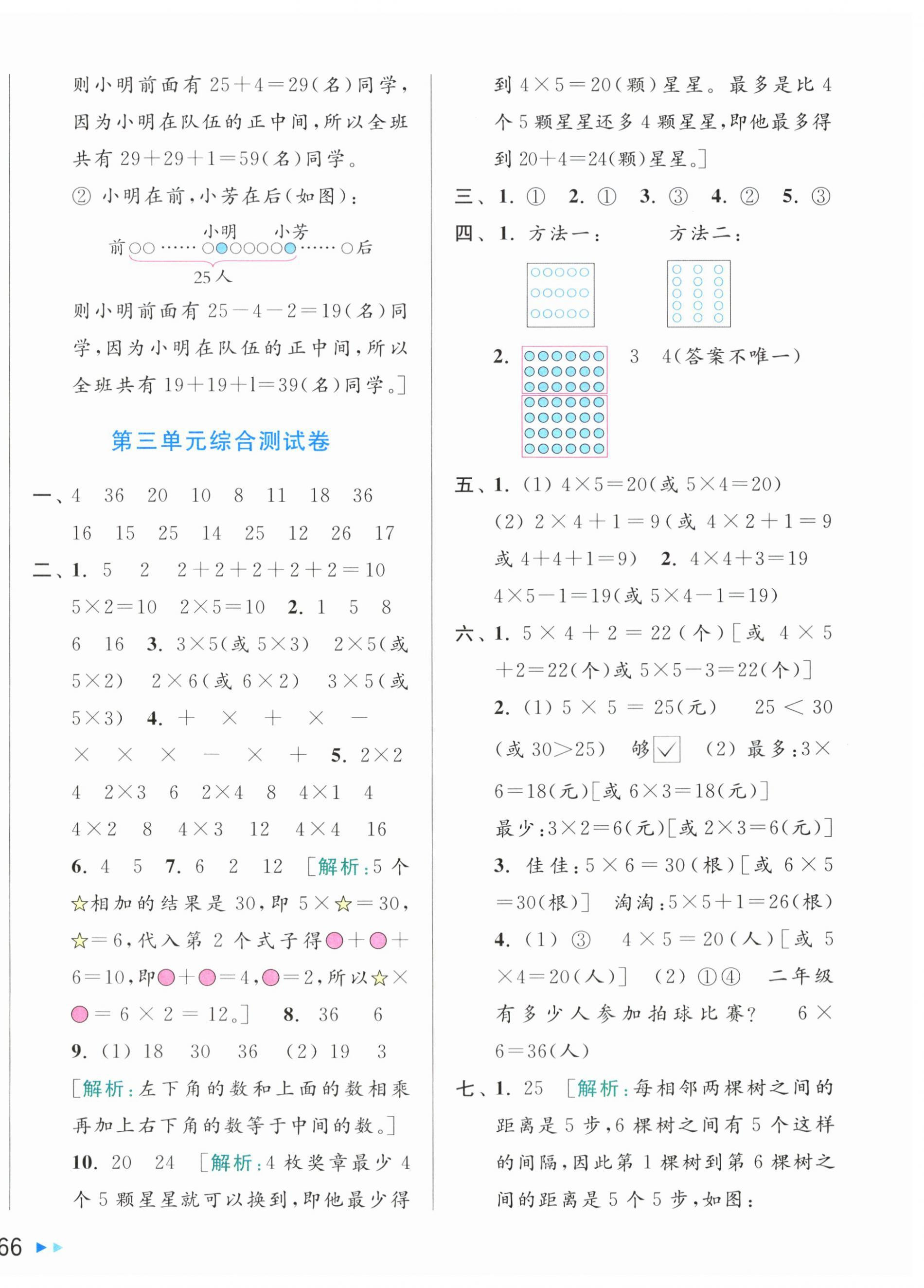 2024年同步跟蹤全程檢測二年級數(shù)學上冊蘇教版 第4頁