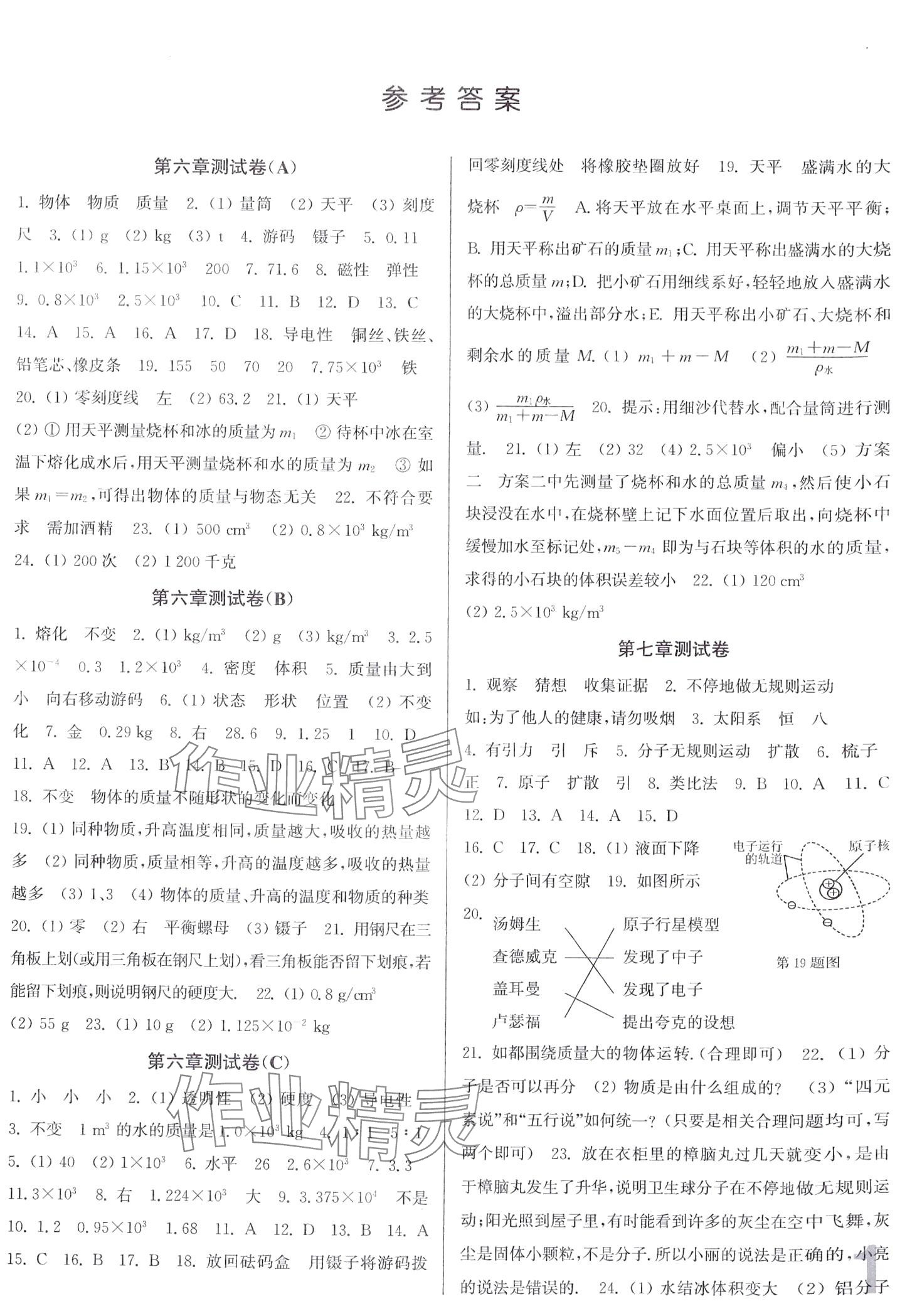 2024年隨堂測試卷江蘇鳳凰美術(shù)出版社八年級物理下冊蘇科版 第1頁