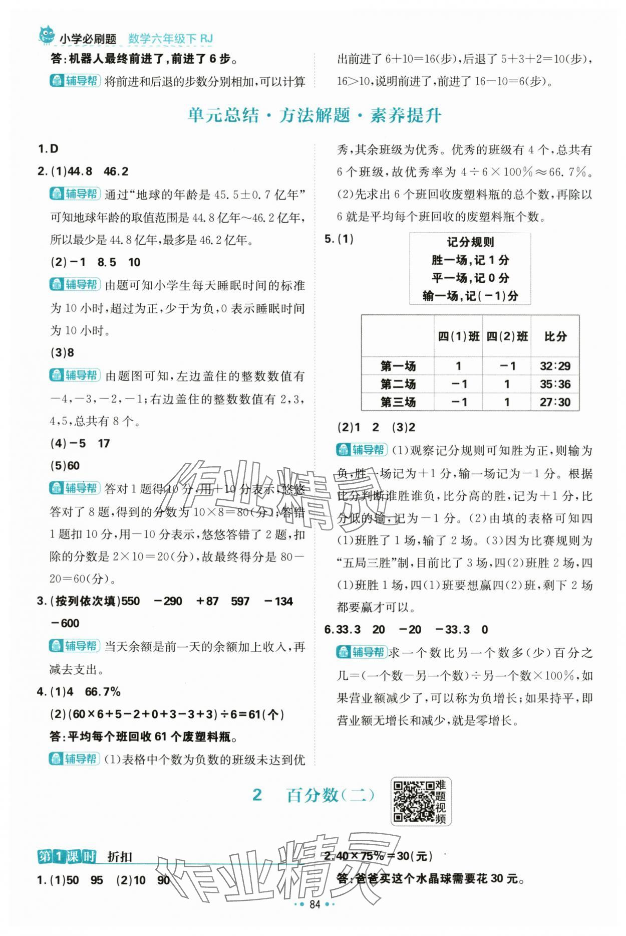 2024年小學(xué)必刷題六年級(jí)數(shù)學(xué)下冊(cè)人教版 第2頁(yè)