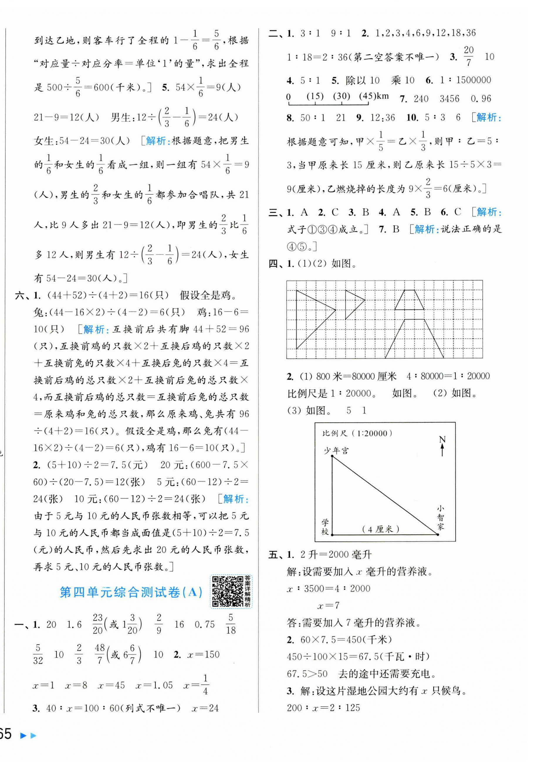 2026年亮点给力大试卷六年级数学下册苏教版&nbsp;第6页
