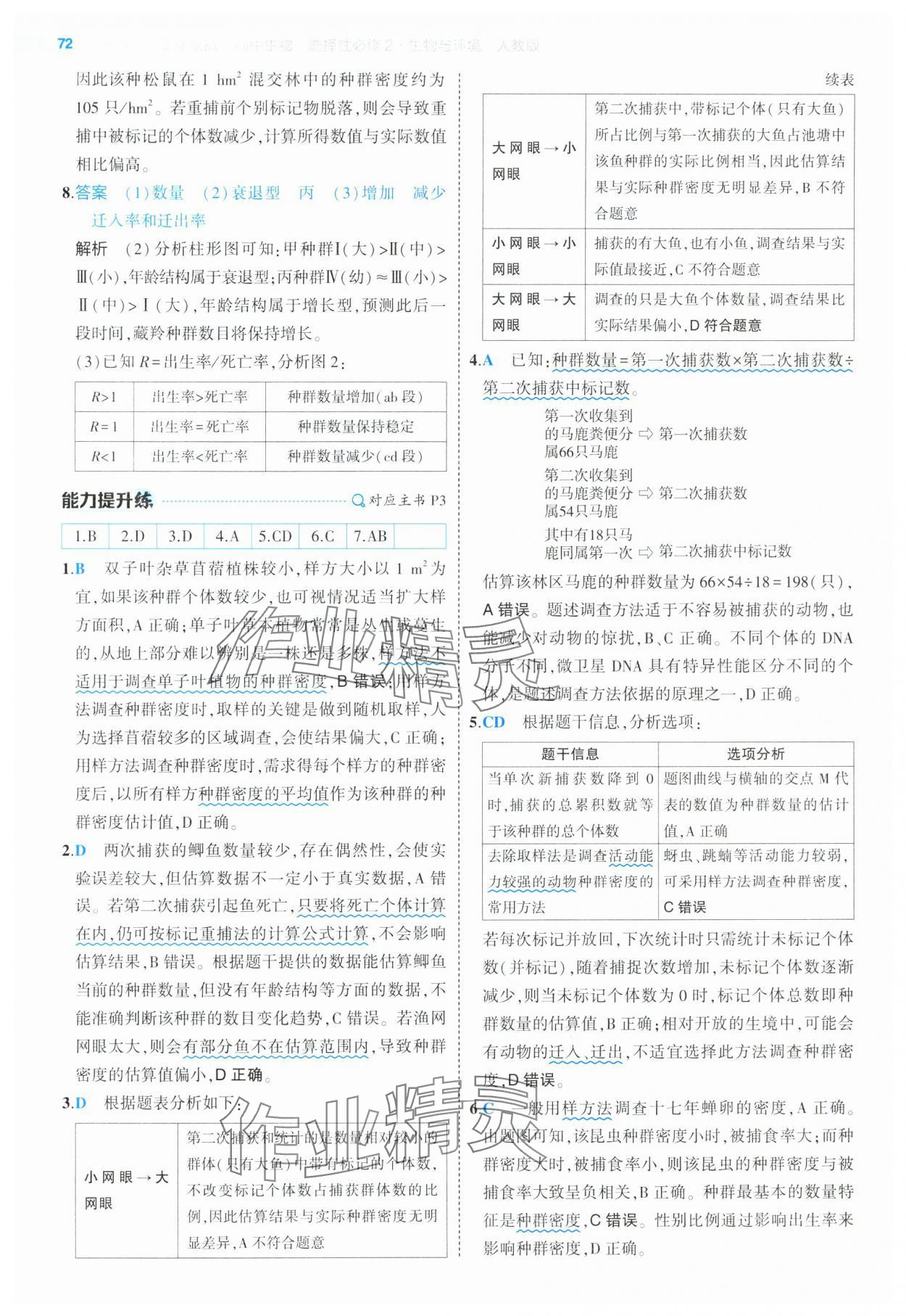 2025年5年高考3年模擬高中生物選擇性必修2人教版 第2頁