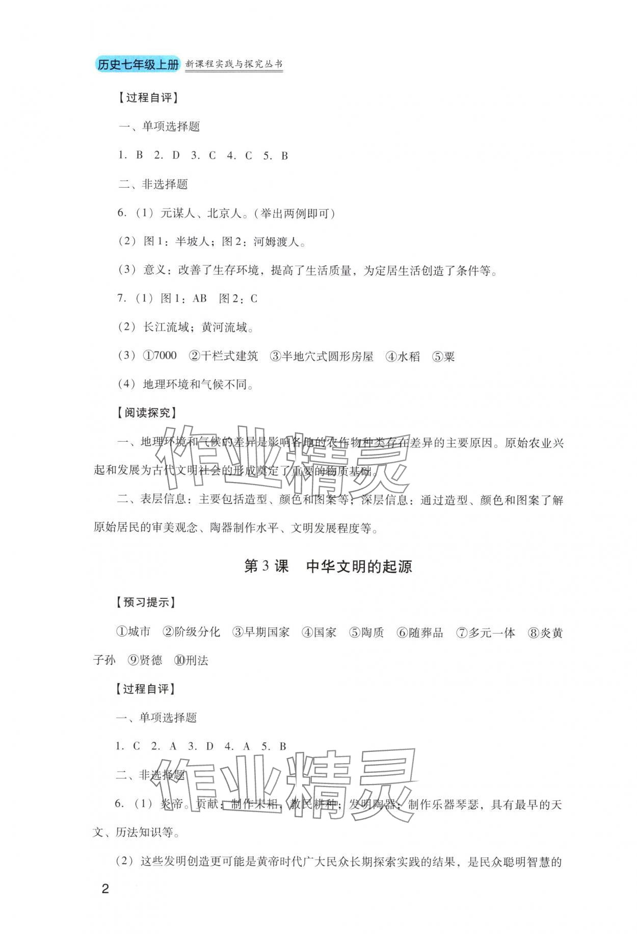 2025年新课程实践与探究丛书七年级历史上册人教版 第2页