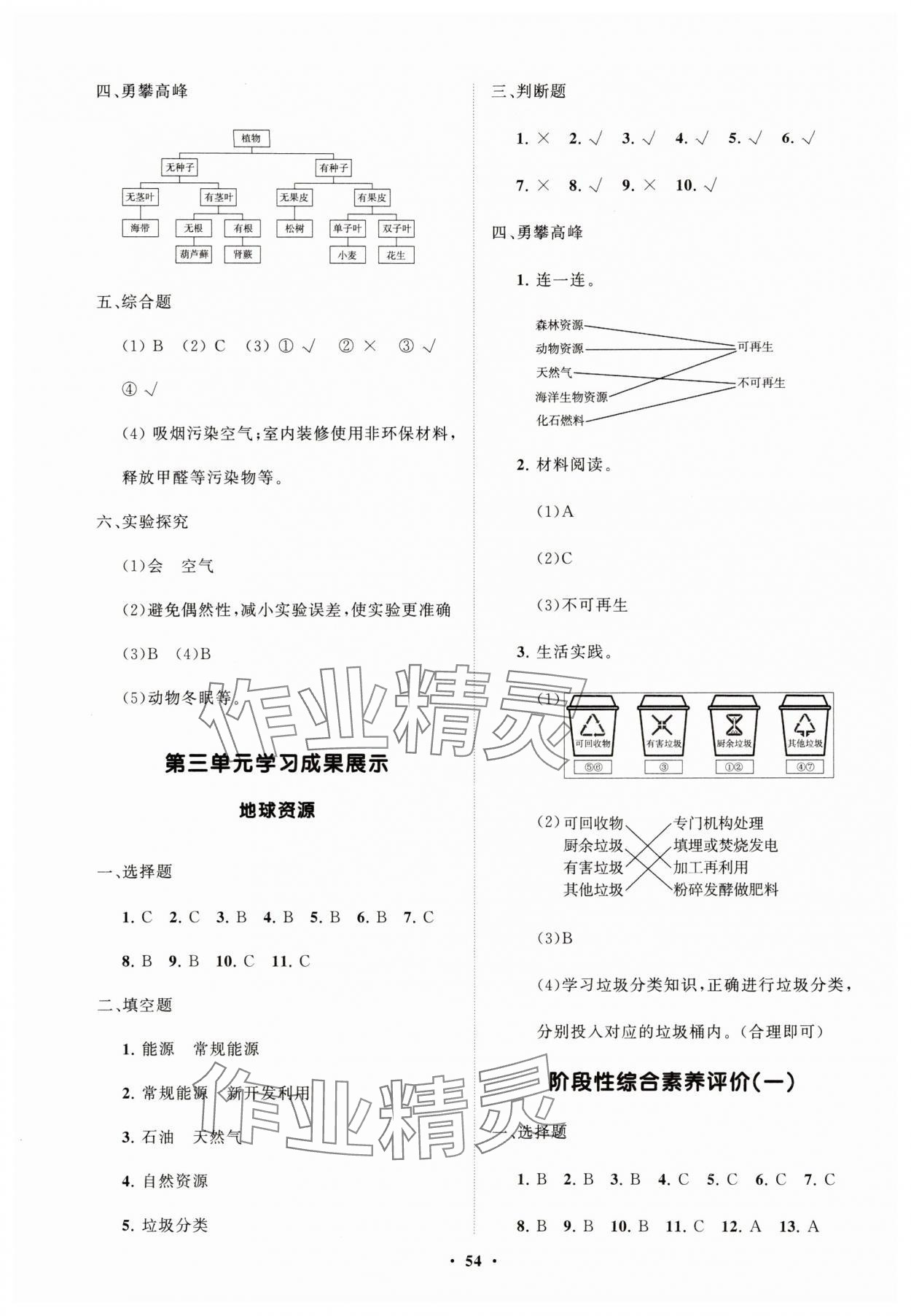 2025年同步練習(xí)冊(cè)分層指導(dǎo)六年級(jí)科學(xué)下冊(cè)青島版 第2頁(yè)