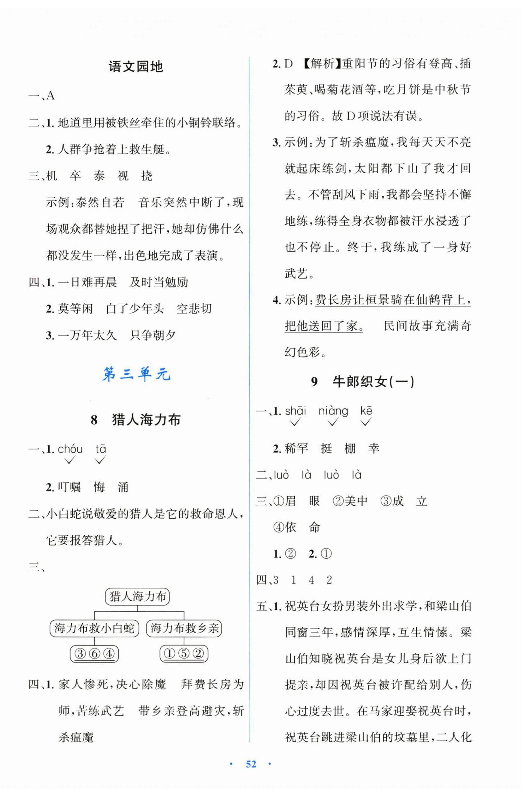 2026年同步解析与测评学考练五年级语文上册人教版增强版&nbsp;第4页