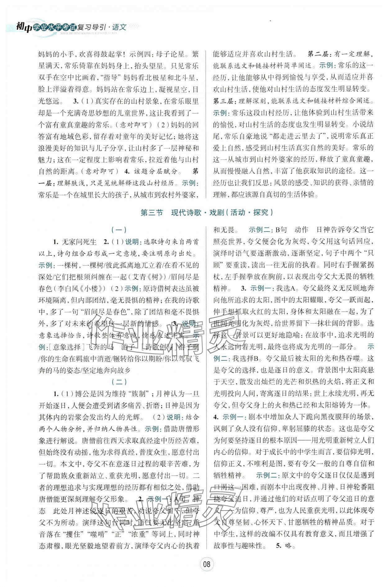 2024年初中學(xué)業(yè)水平考試復(fù)習(xí)導(dǎo)引中考語(yǔ)文 第8頁(yè)