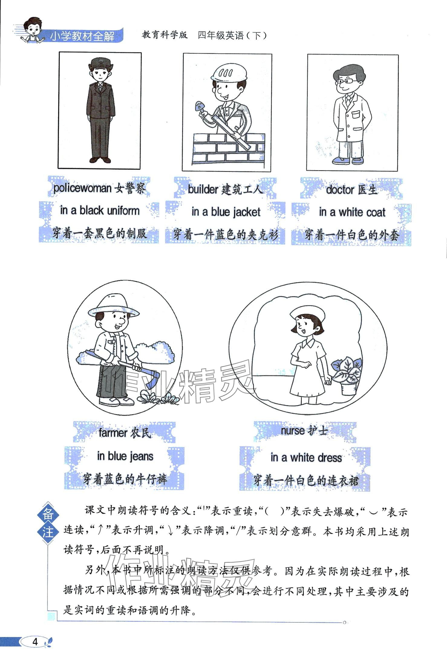 2024年教材課本四年級英語下冊教科版 第4頁