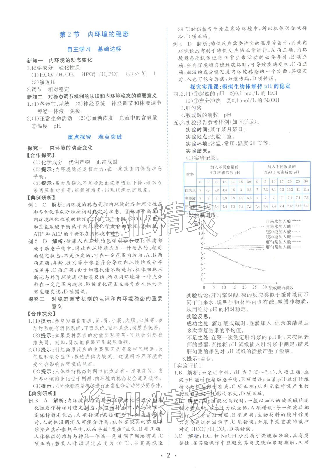 2025年金版学案高中同步辅导与检测高中生物选择性必修第一册人教版&nbsp;第2页