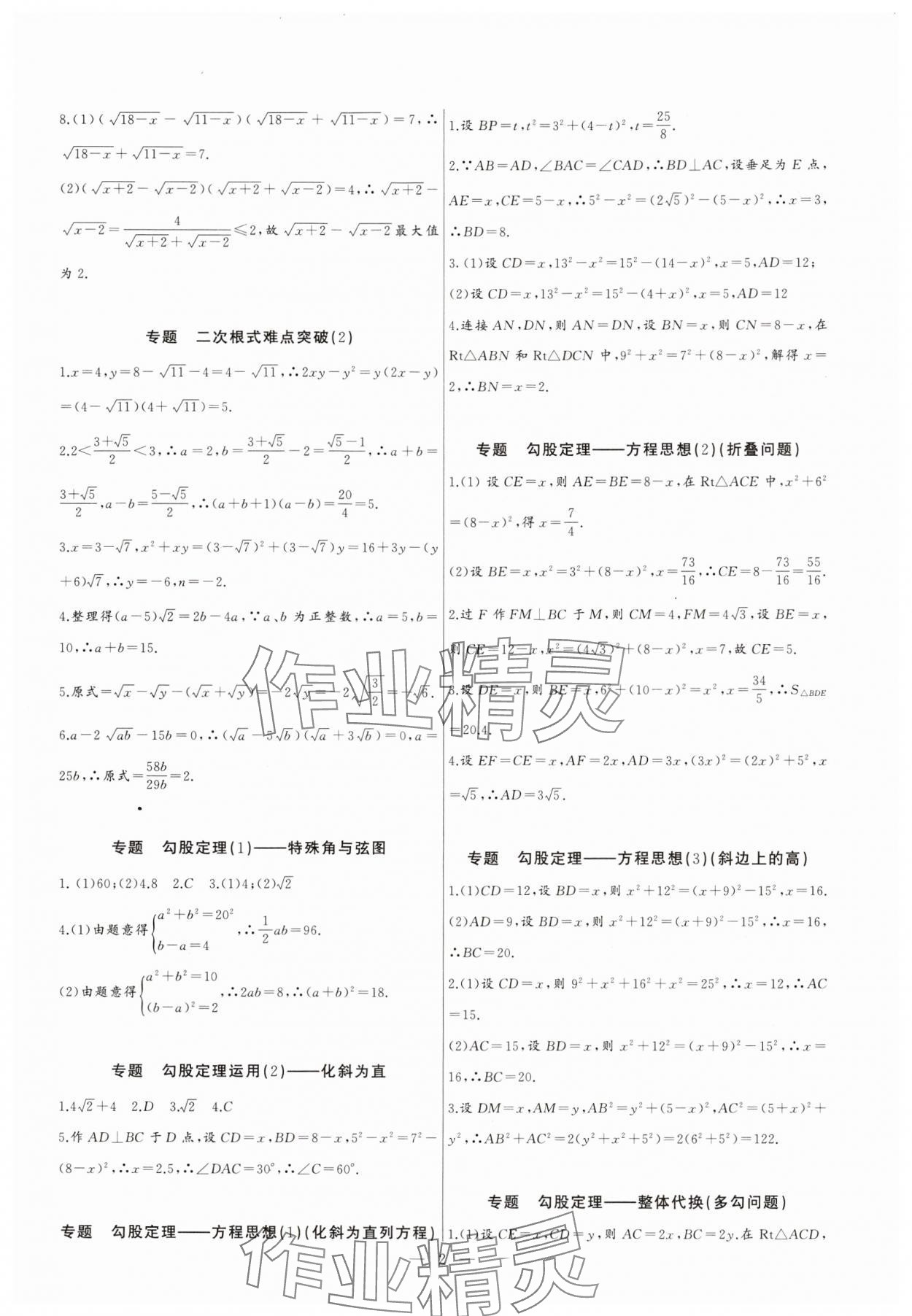 2024年新课堂新观察培优讲练八年级数学下册人教版 第2页