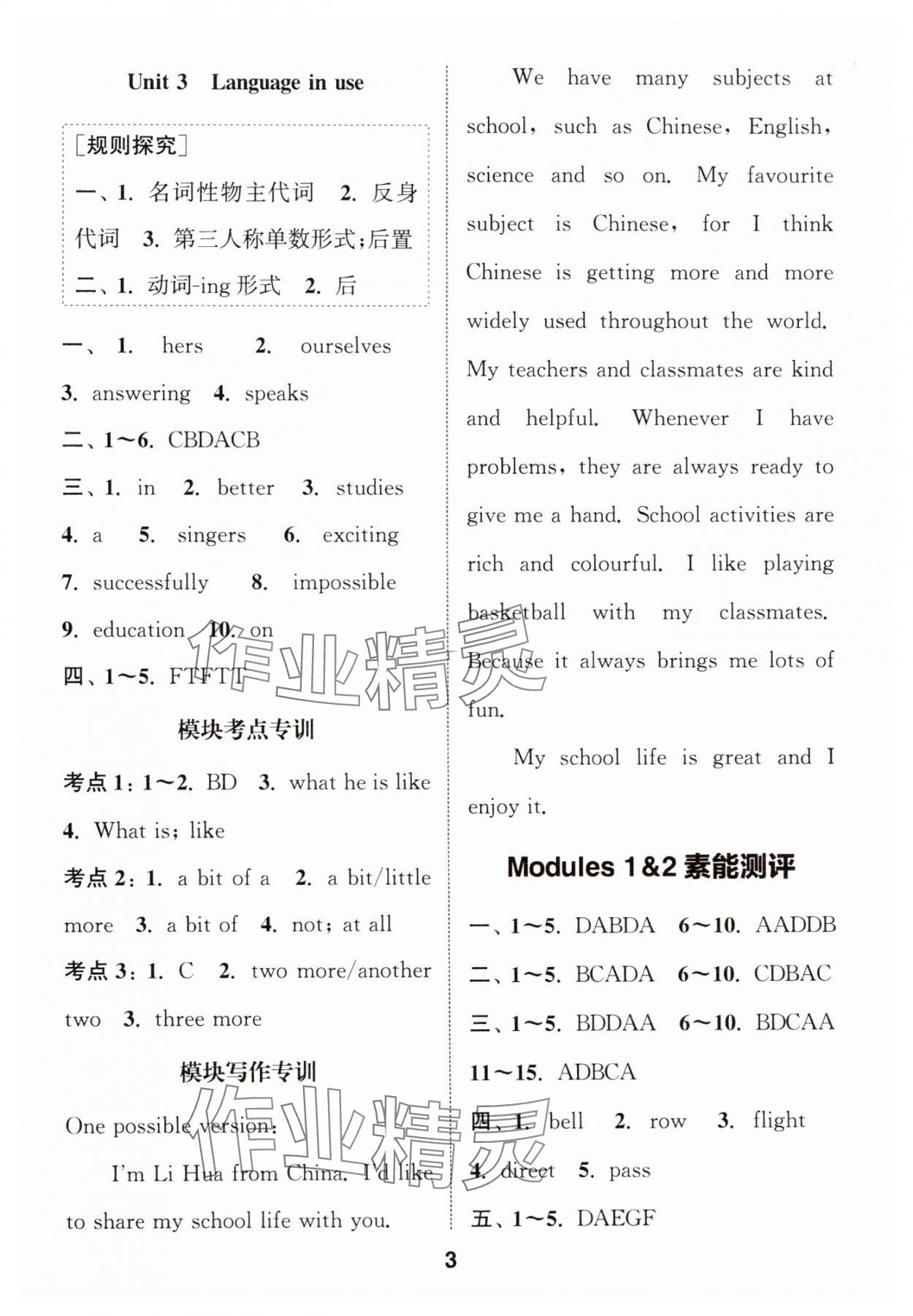 2025年通城學典課時作業(yè)本九年級英語下冊外研版 第3頁