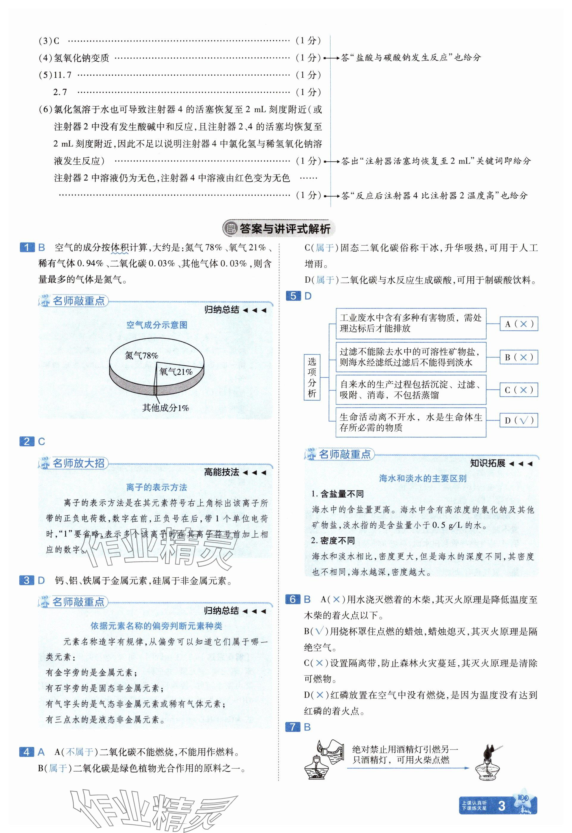 2025年金考卷中考45套匯編化學遼寧專版 參考答案第3頁