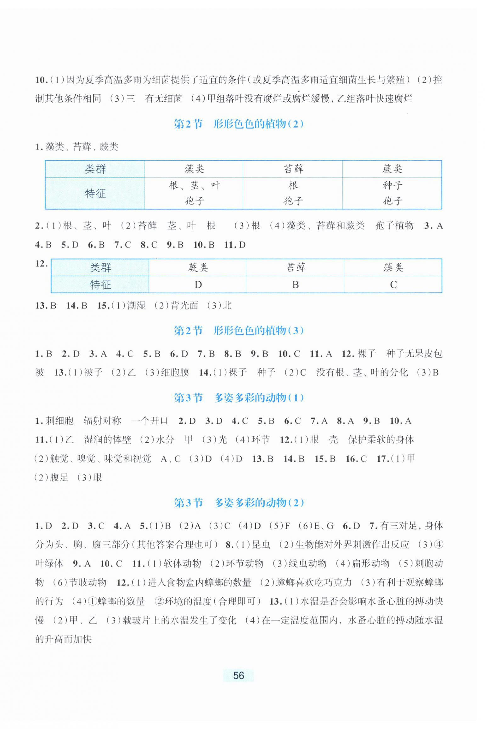 2025年学能评价七年级科学上册浙教版&nbsp;第4页