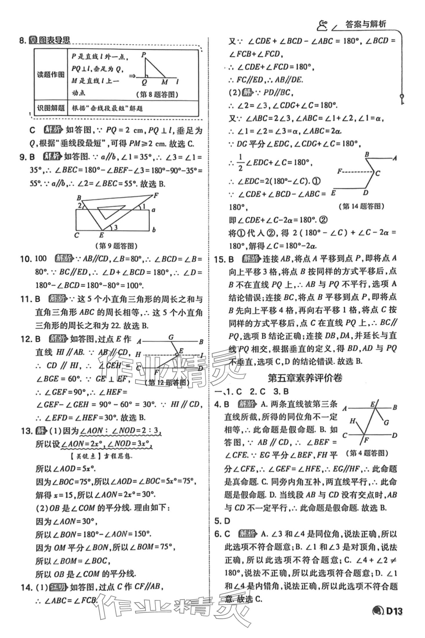 2024年少年班七年級數(shù)學下冊人教版 參考答案第13頁