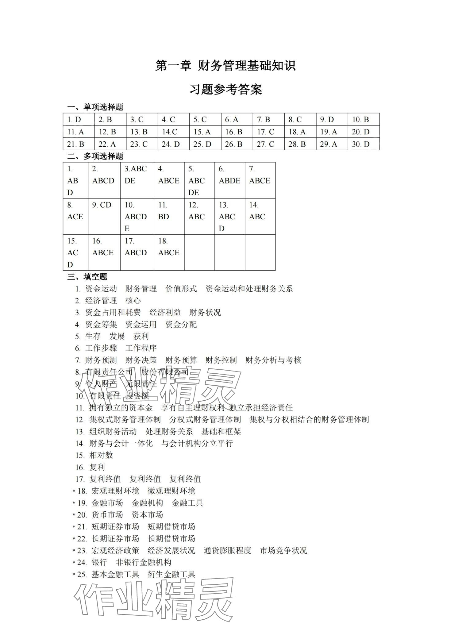2024年財務管理習題集第五版 第1頁