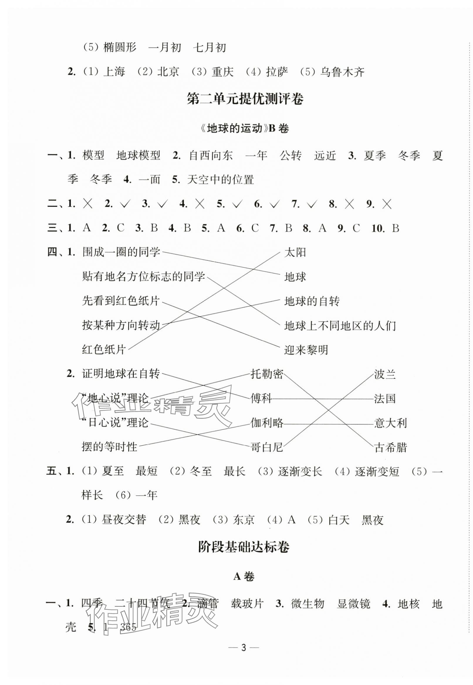 2024年江蘇好卷六年級(jí)科學(xué)上冊(cè)教科版 第3頁