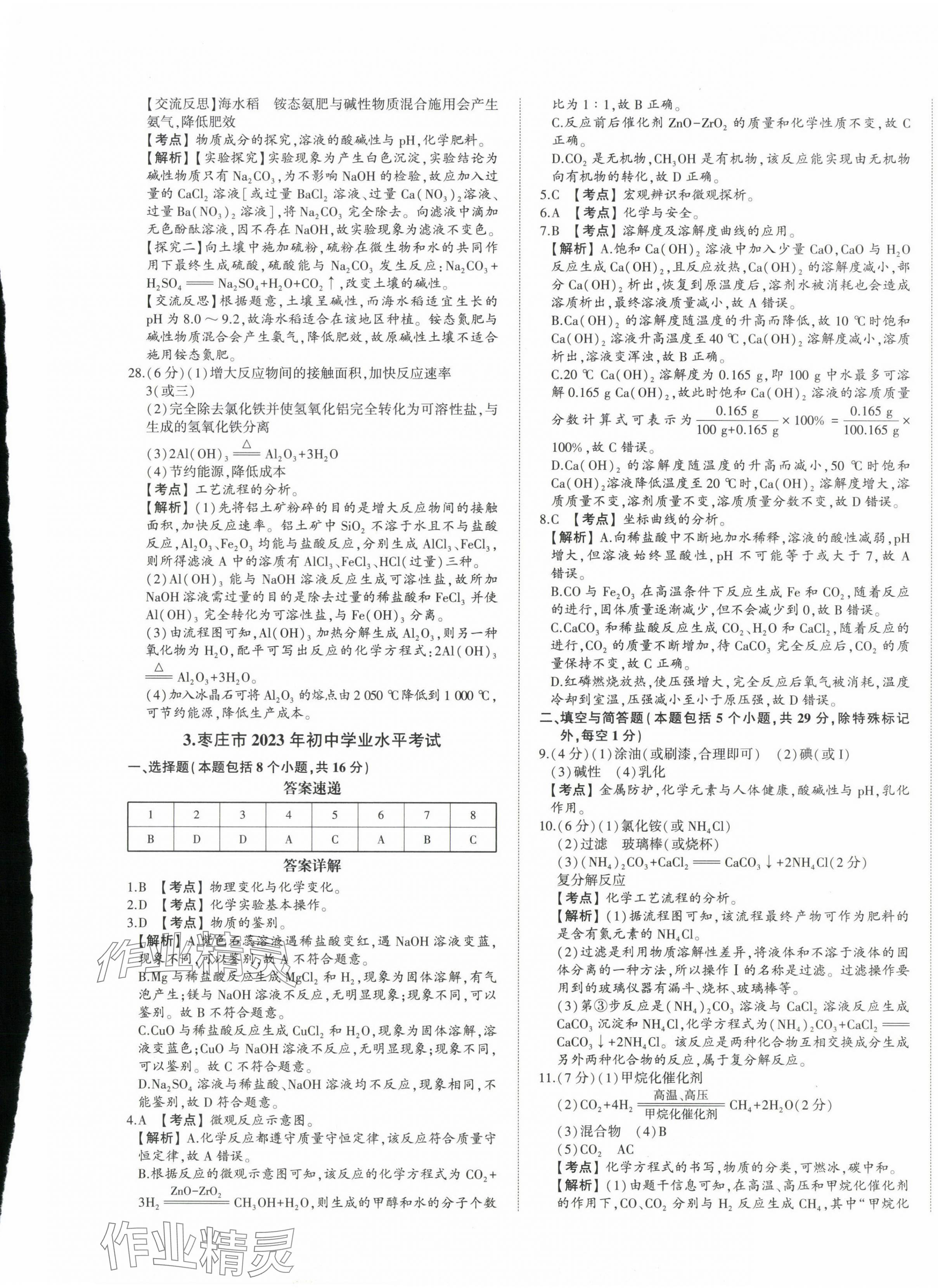2024年星躍龍門中考真題匯編卷化學(xué)山東專版 第5頁