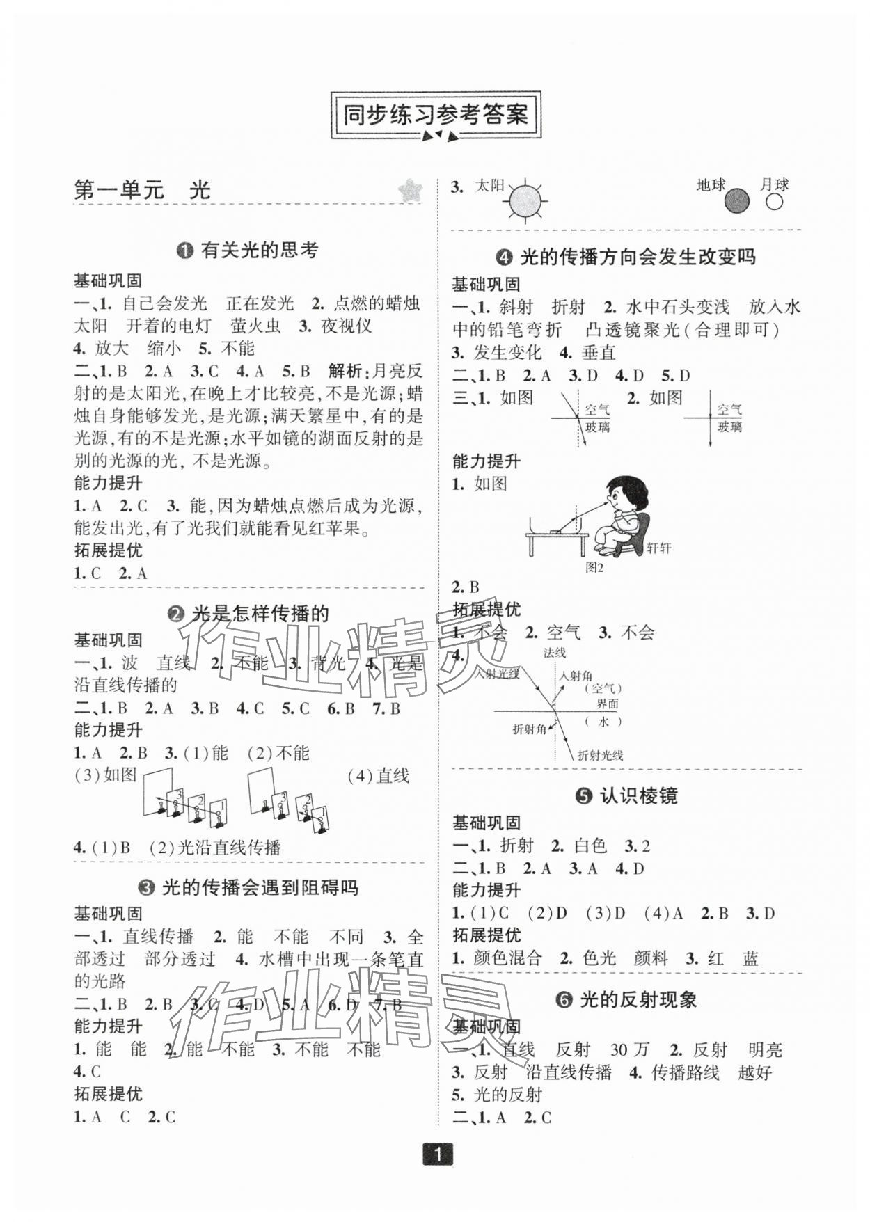 2024年勵(lì)耘書業(yè)勵(lì)耘新同步五年級(jí)科學(xué)上冊(cè)教科版 第1頁(yè)