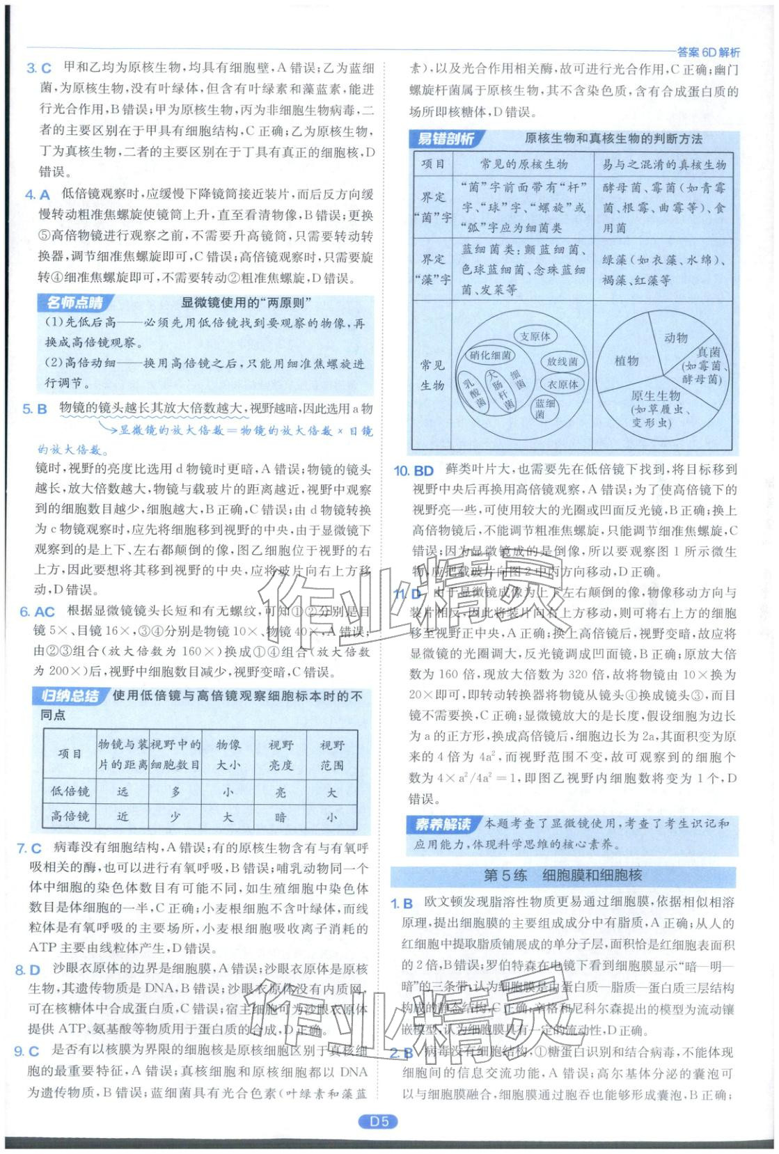 2026年實(shí)驗(yàn)班小題提優(yōu)必刷基礎(chǔ)題生物江蘇專版&nbsp;第5頁(yè)