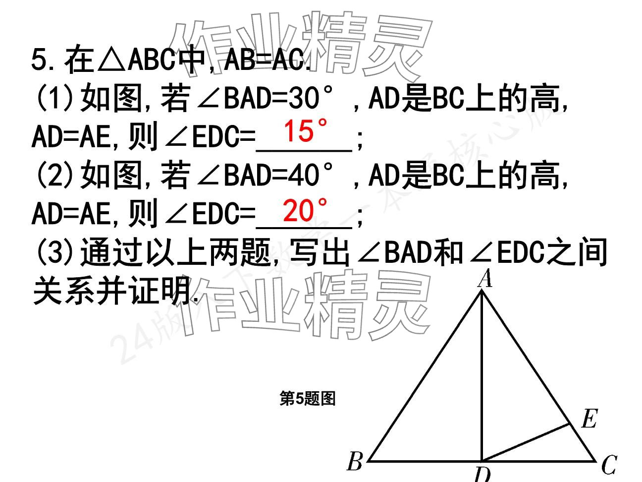 2025年一本通武漢出版社八年級數(shù)學(xué)下冊北師大版核心板 參考答案第8頁