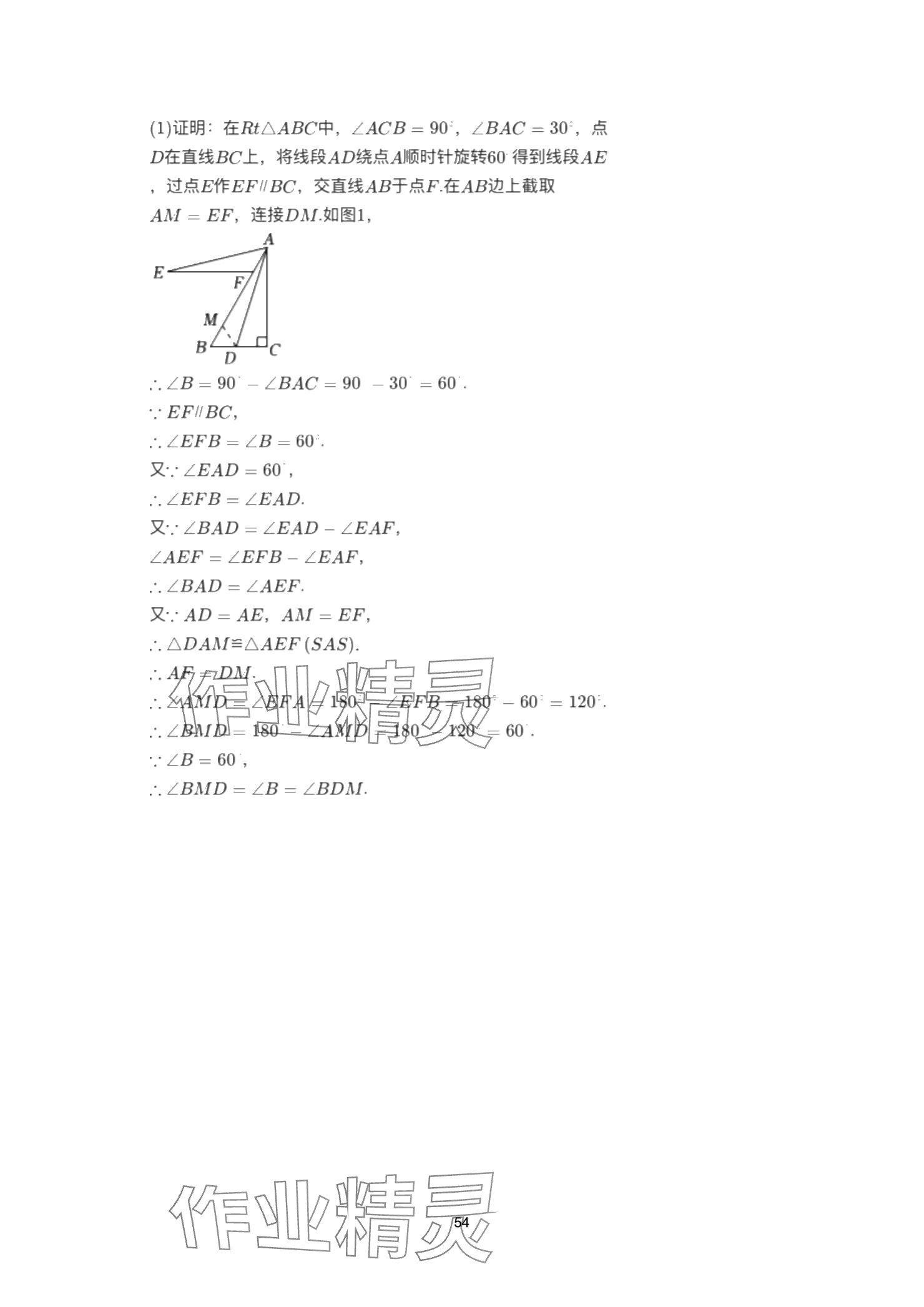2025年巅峰对决第一轮复习数学重庆专版&nbsp;参考答案第54页