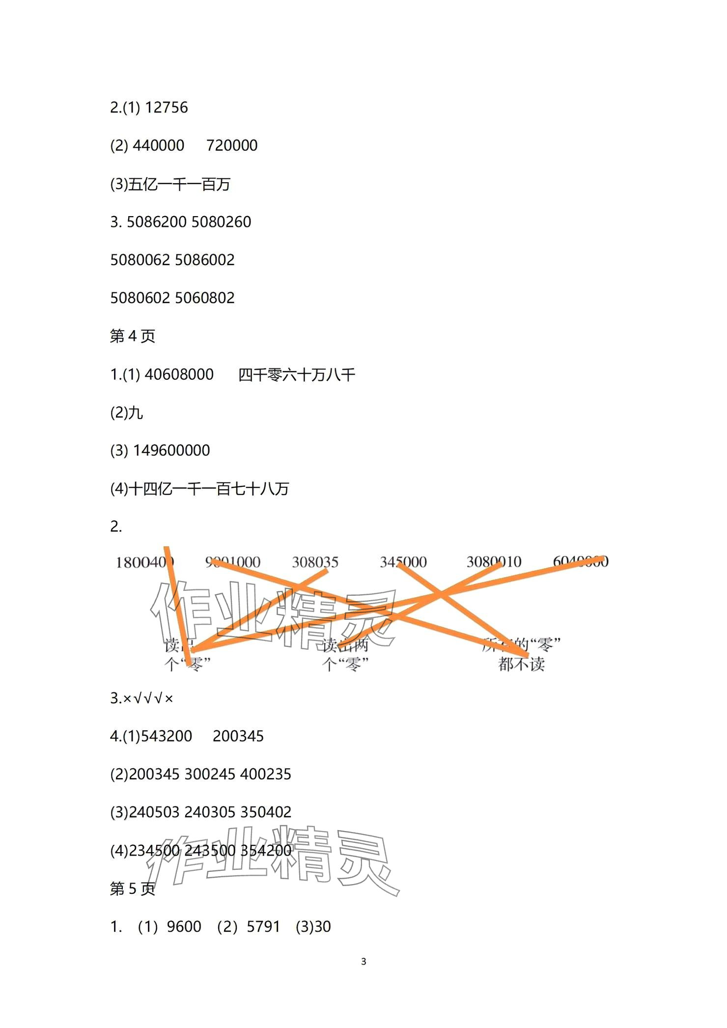 2024年學(xué)習(xí)之友四年級(jí)數(shù)學(xué)上冊(cè)北師大版 參考答案第3頁(yè)