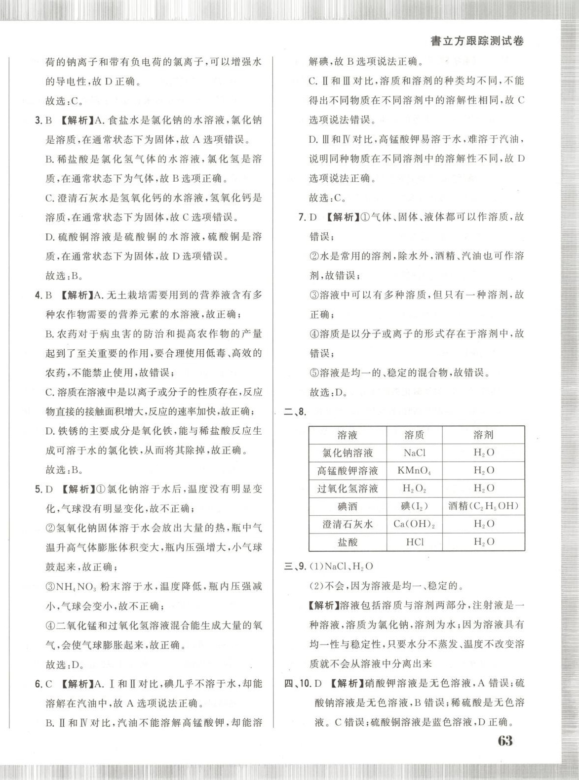 2025年書立方跟蹤測試卷九年級化學(xué)下冊人教版 第18頁