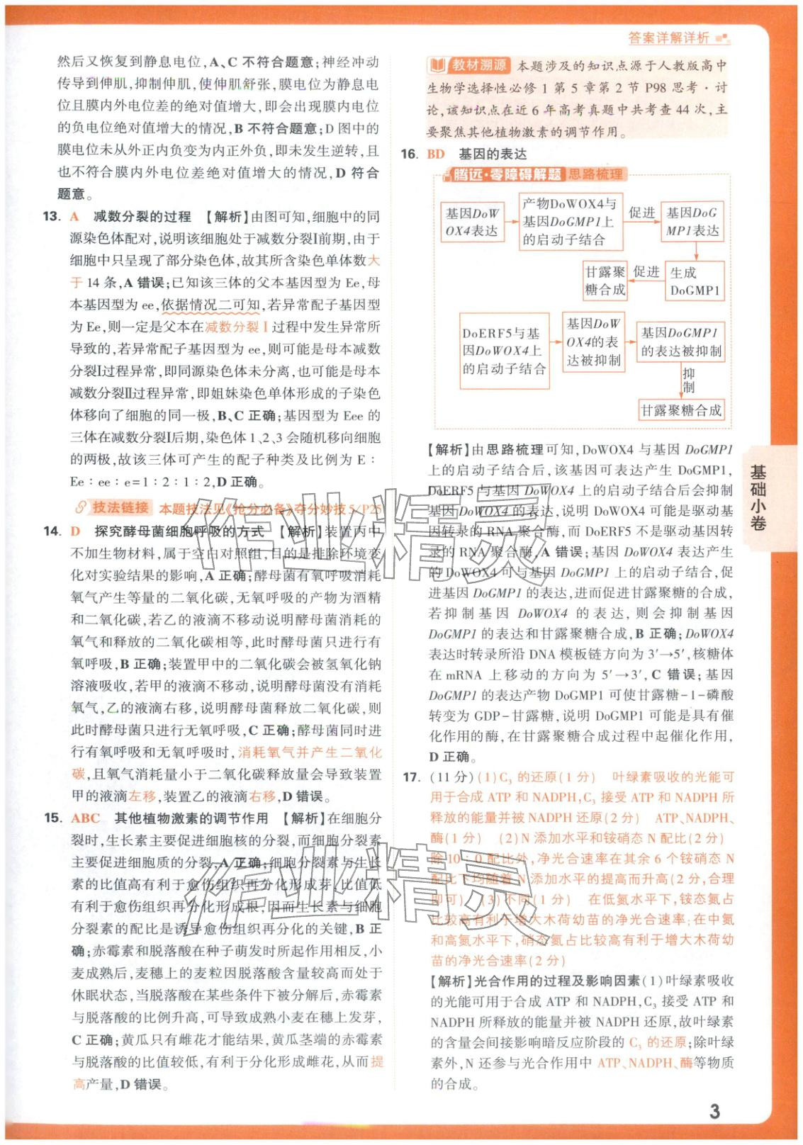 2026年腾远高考基础卷生物&nbsp;第3页