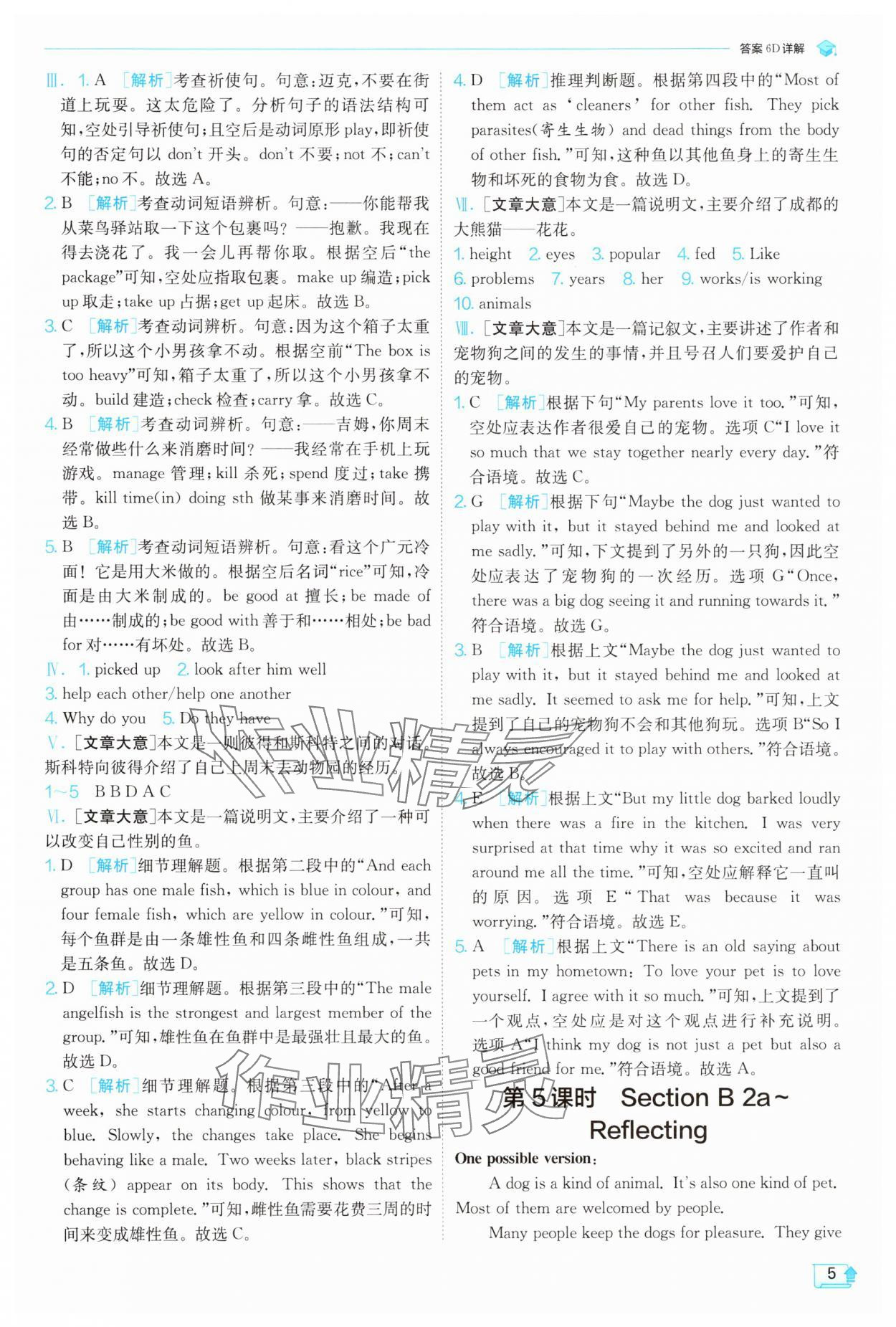 2025年實驗班提優訓練七年級英語下冊人教版 第5頁