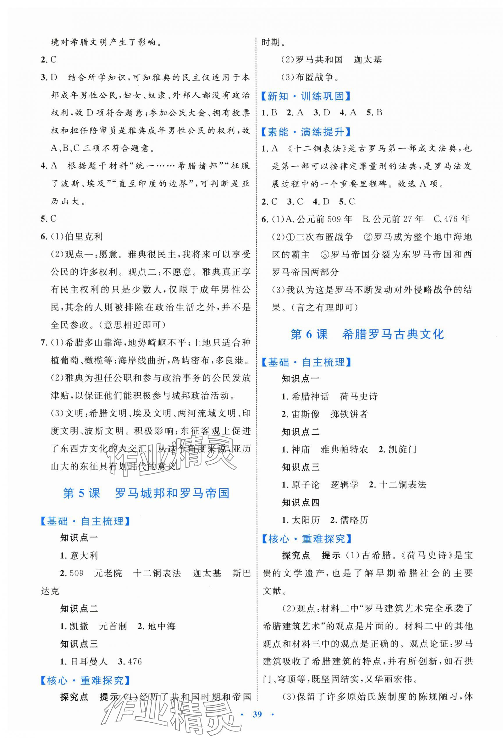 2025年同步學(xué)習(xí)目標(biāo)與檢測九年級歷史上冊人教版 第3頁