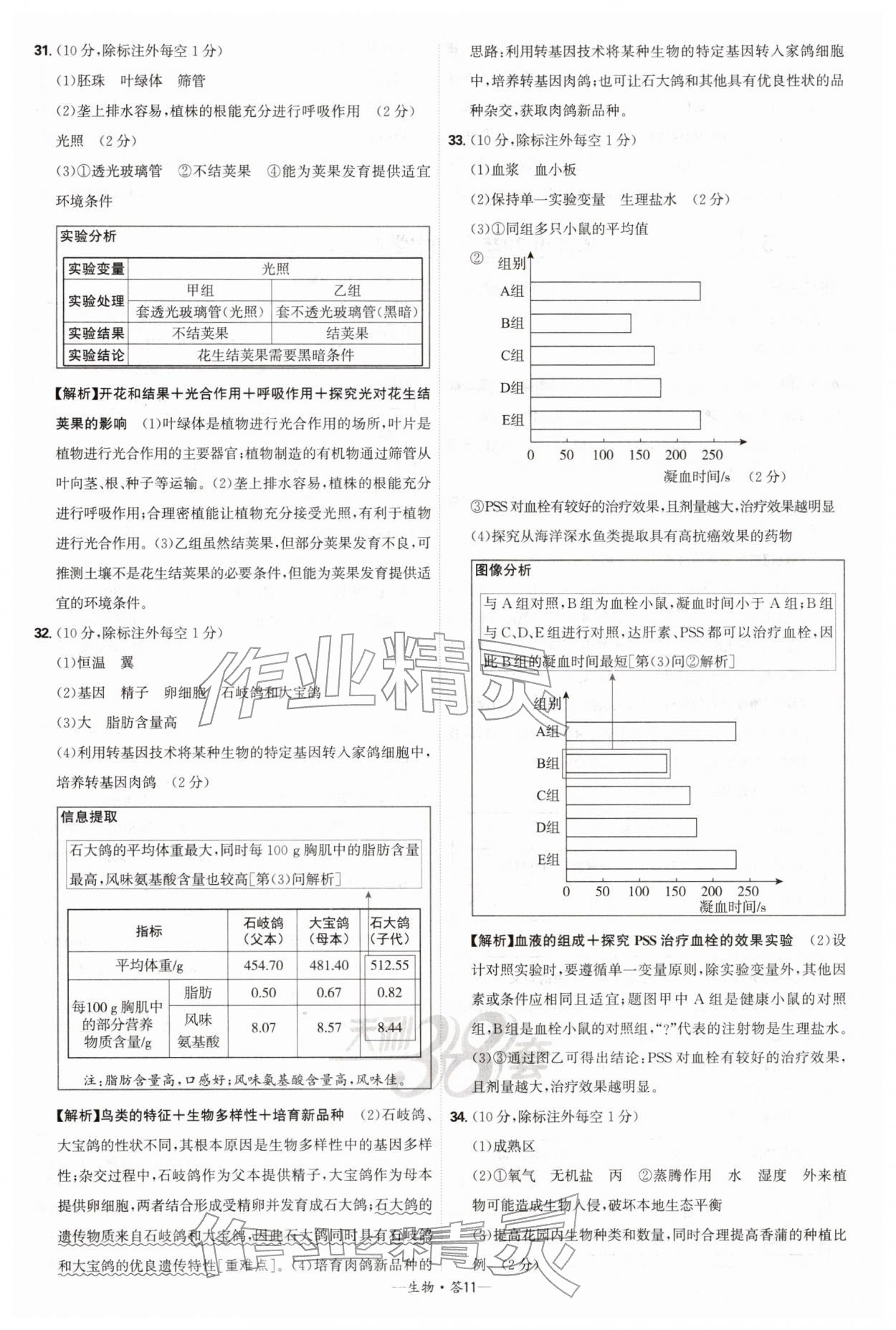 2026年天利38套新课标全国中考试题精选生物 第11页