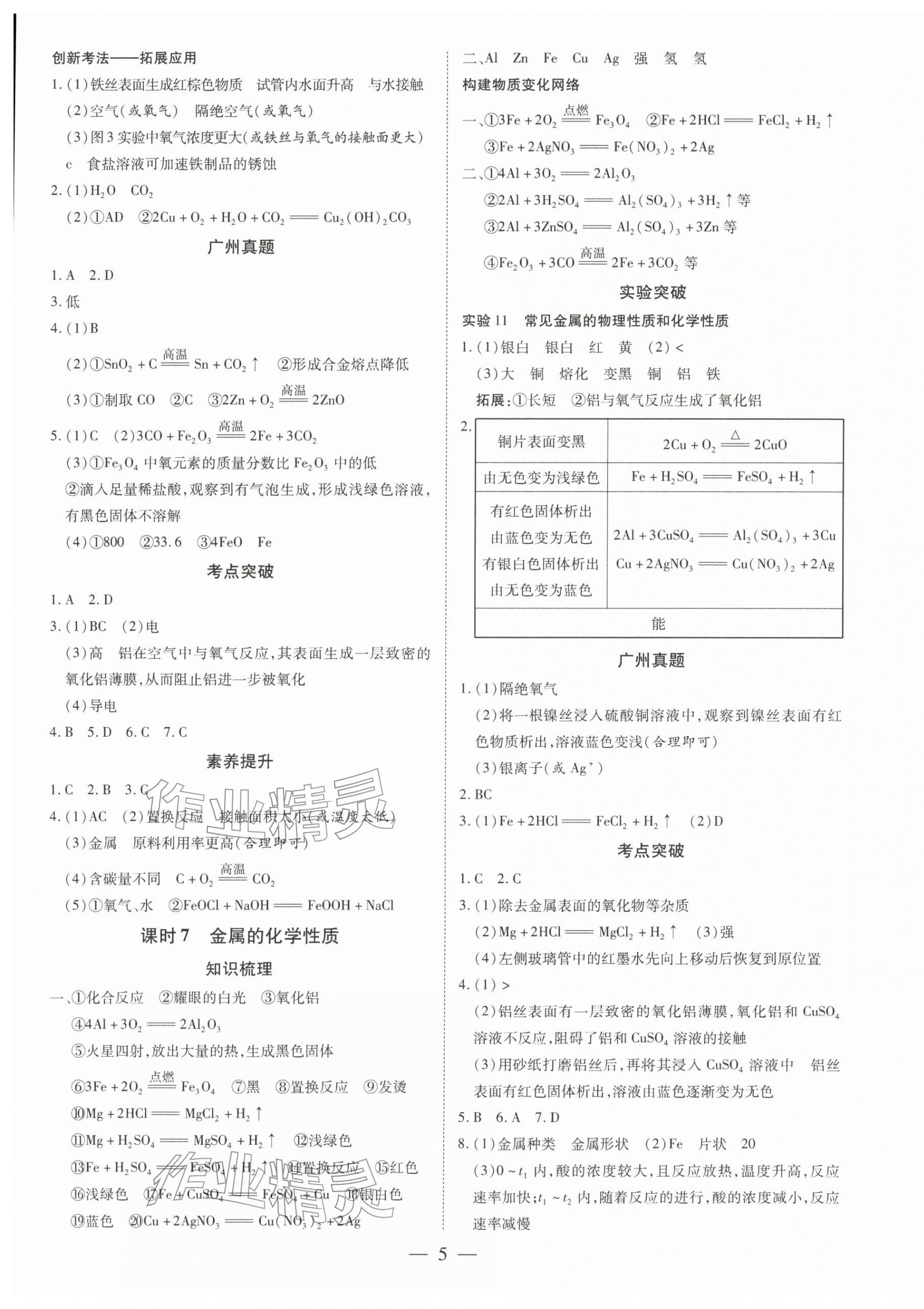 2026年领跑中考化学广州专版&nbsp;第5页