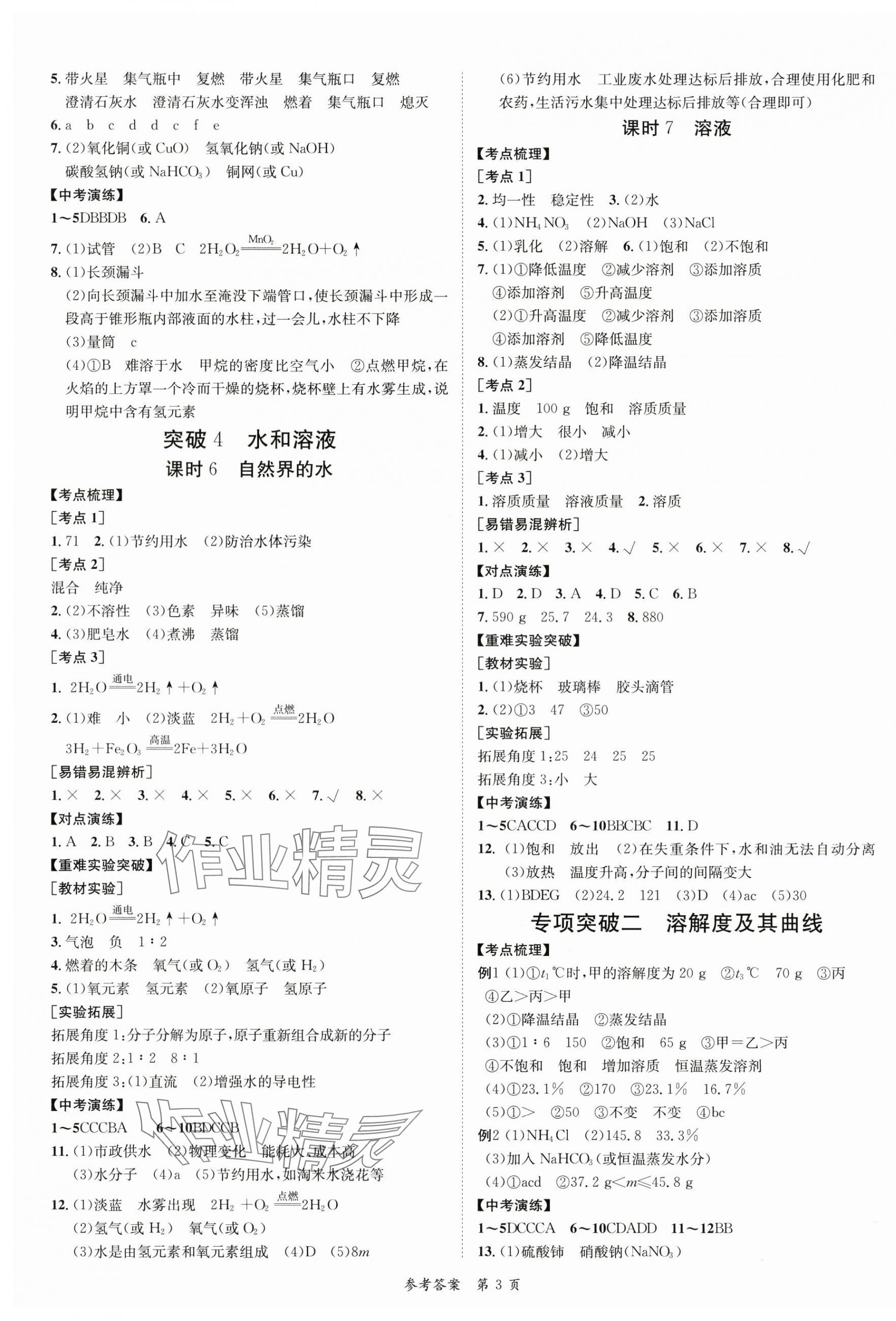 2024年中考突破化學(xué) 第3頁