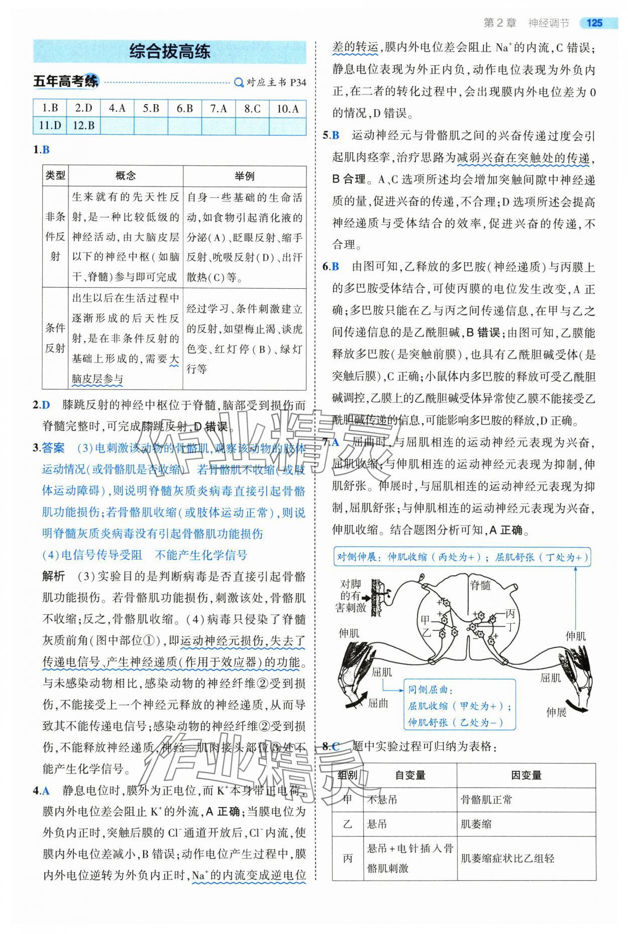 2025年5年高考3年模擬高中生物選擇性必修1人教版 第23頁