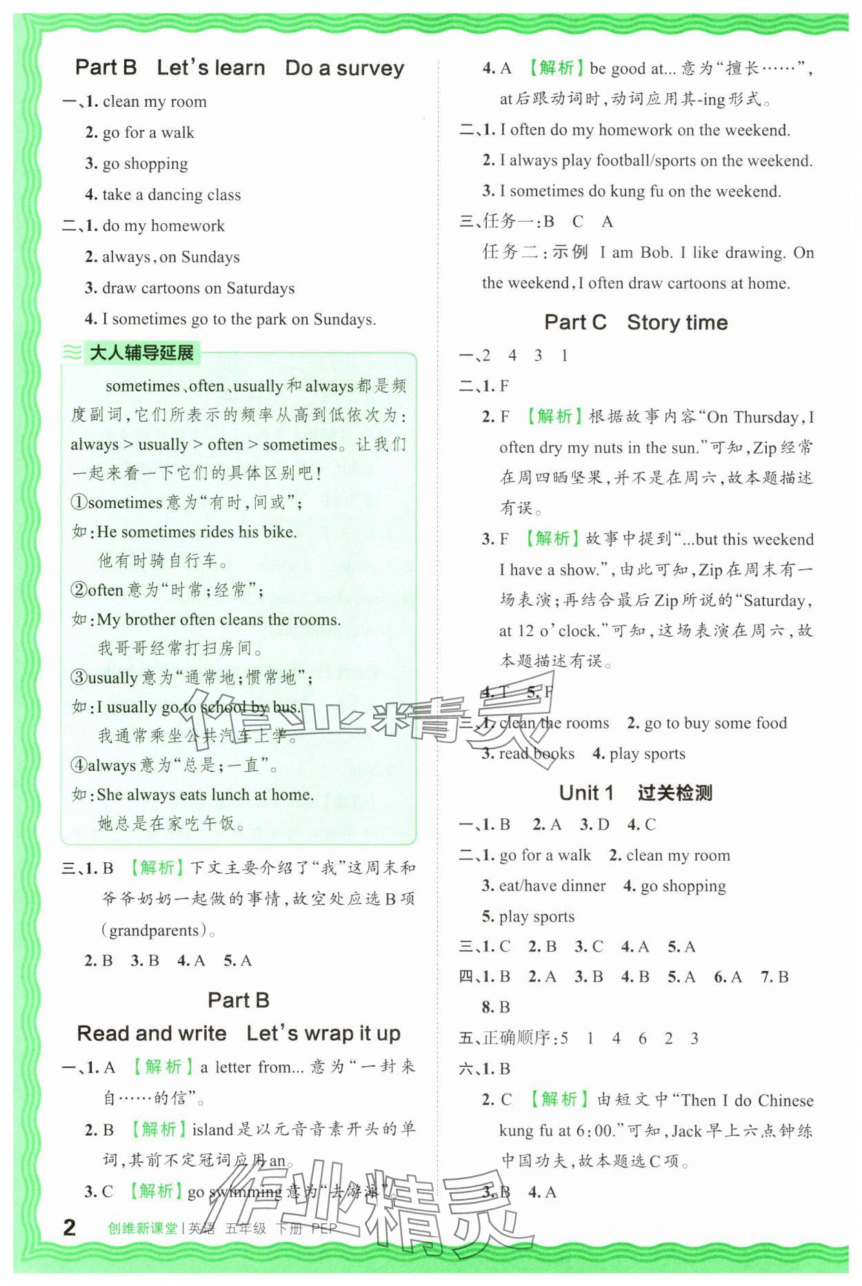 2025年創維新課堂五年級英語下冊人教版 第2頁