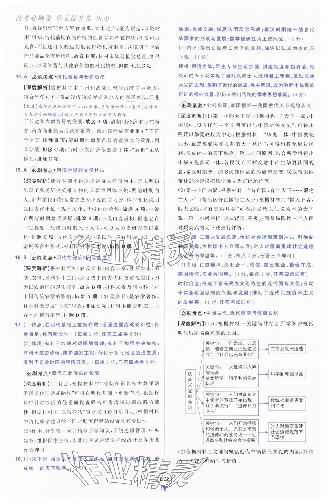 2025年高考必刷卷單元提升卷高中歷史人教版 第22頁