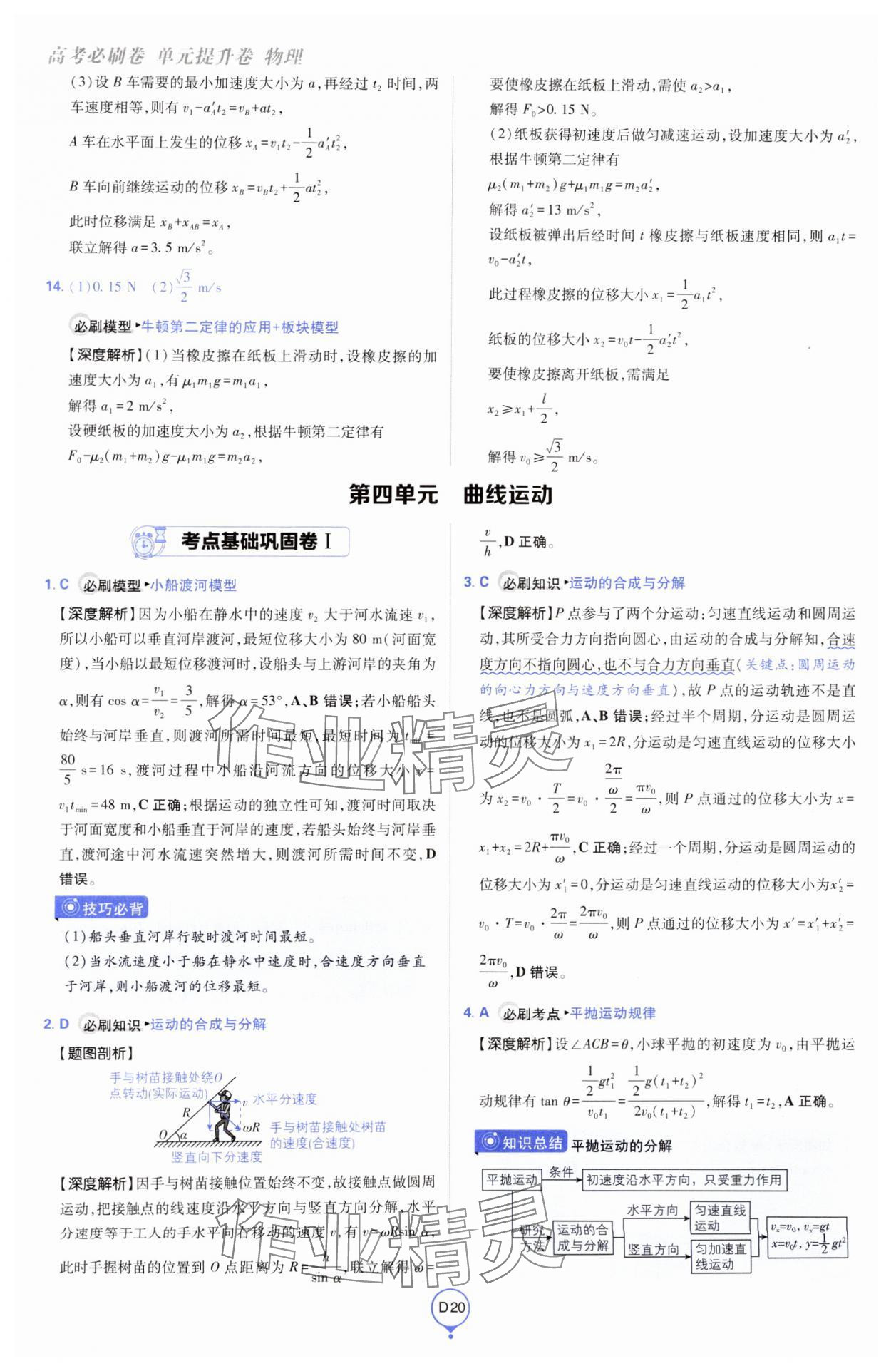 2025年高考必刷卷單元提升卷高中物理人教版 第20頁