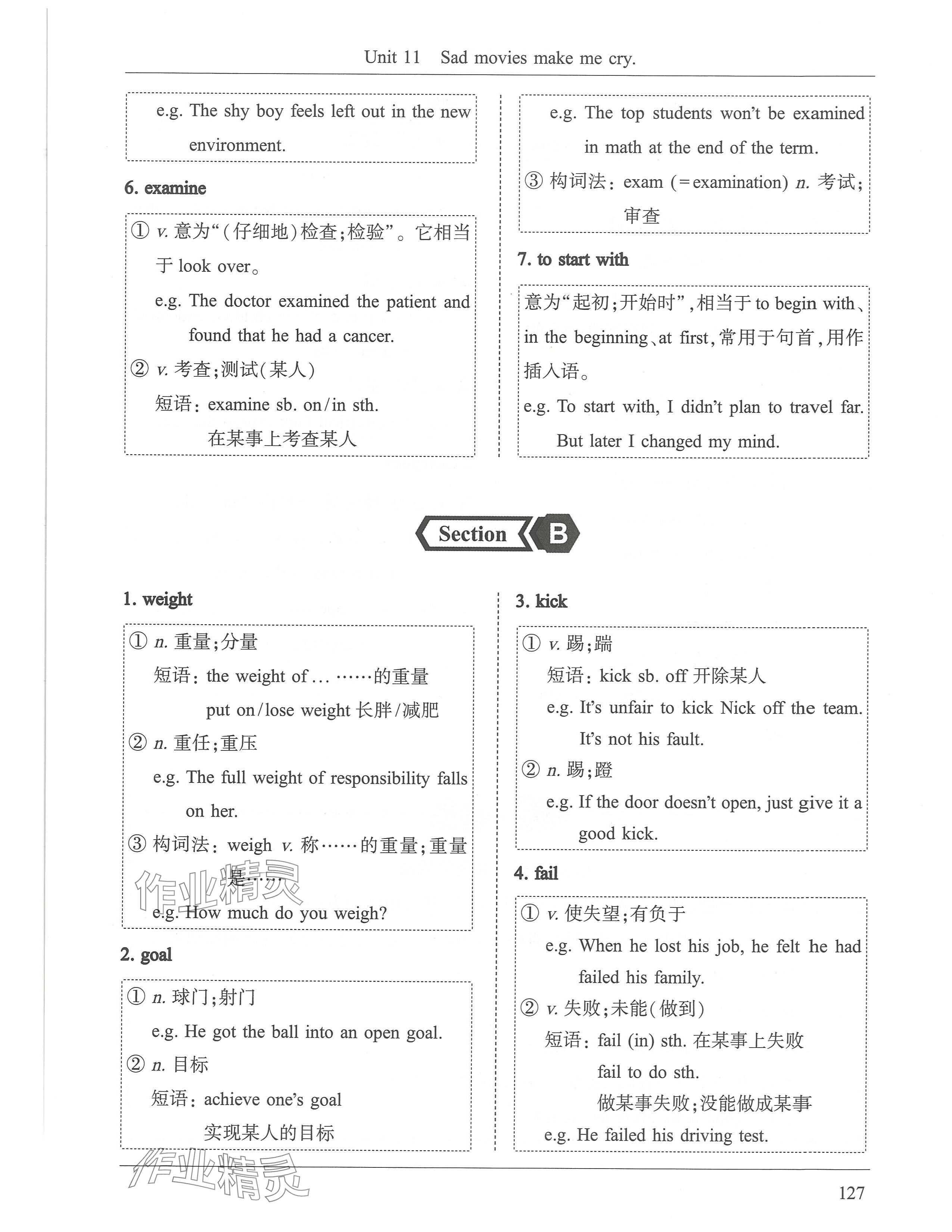 2024年新視界初中英語九年級英語下冊人教版 參考答案第7頁