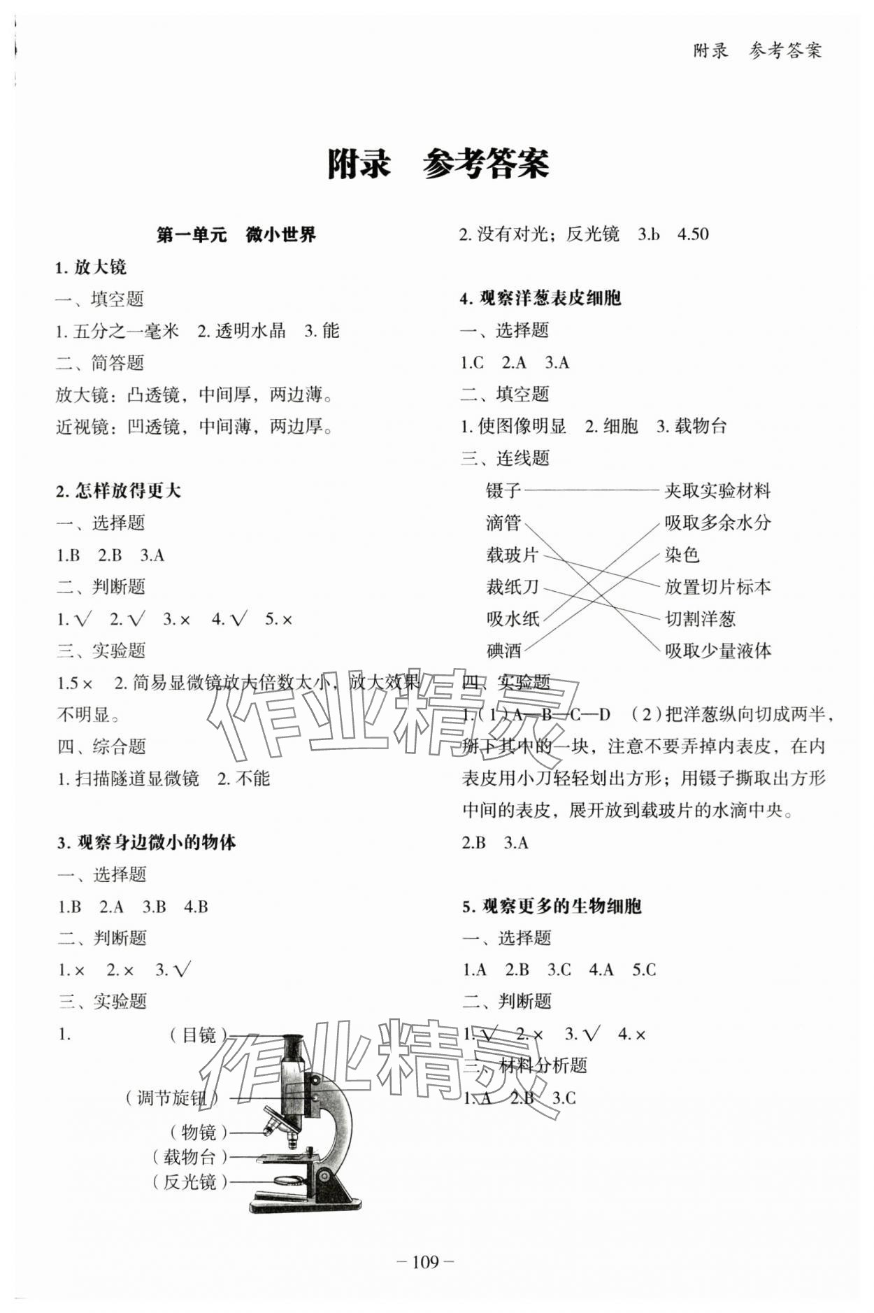 2024年小學(xué)科學(xué)知識百分百六年級科學(xué)上冊教科版 第1頁