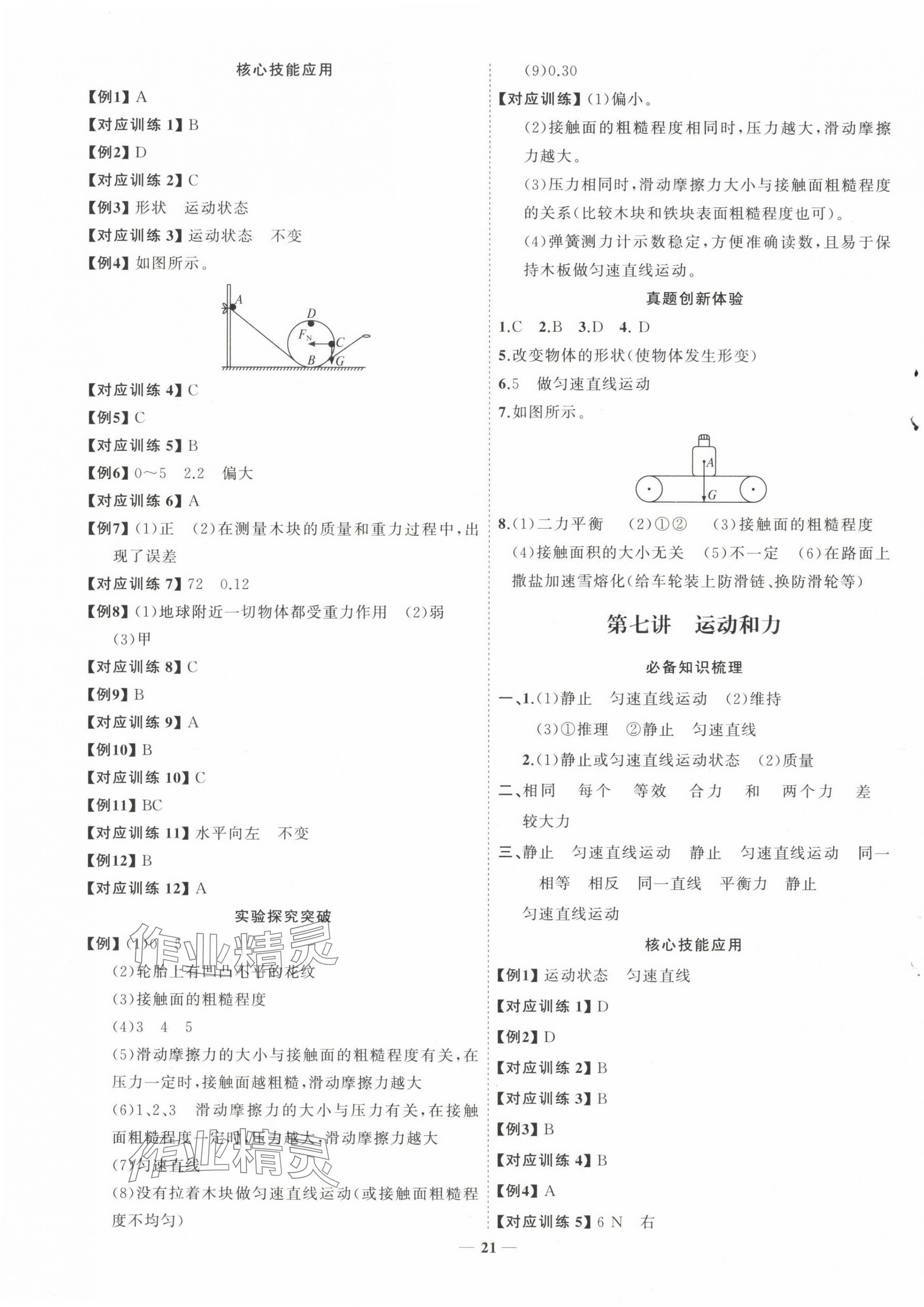 2025年初中總復習手冊山東人民出版社物理魯科版 第5頁