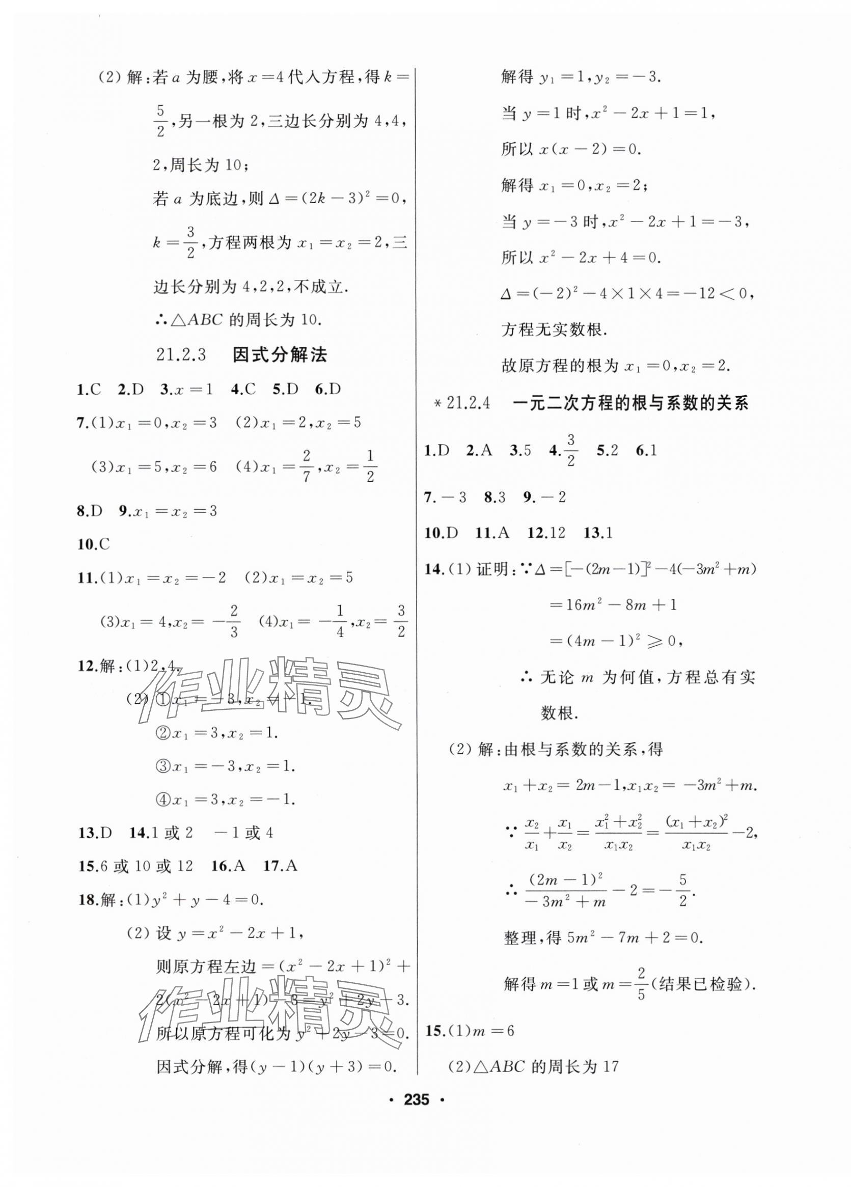 2025年试题优化课堂同步九年级数学上册人教版 第3页