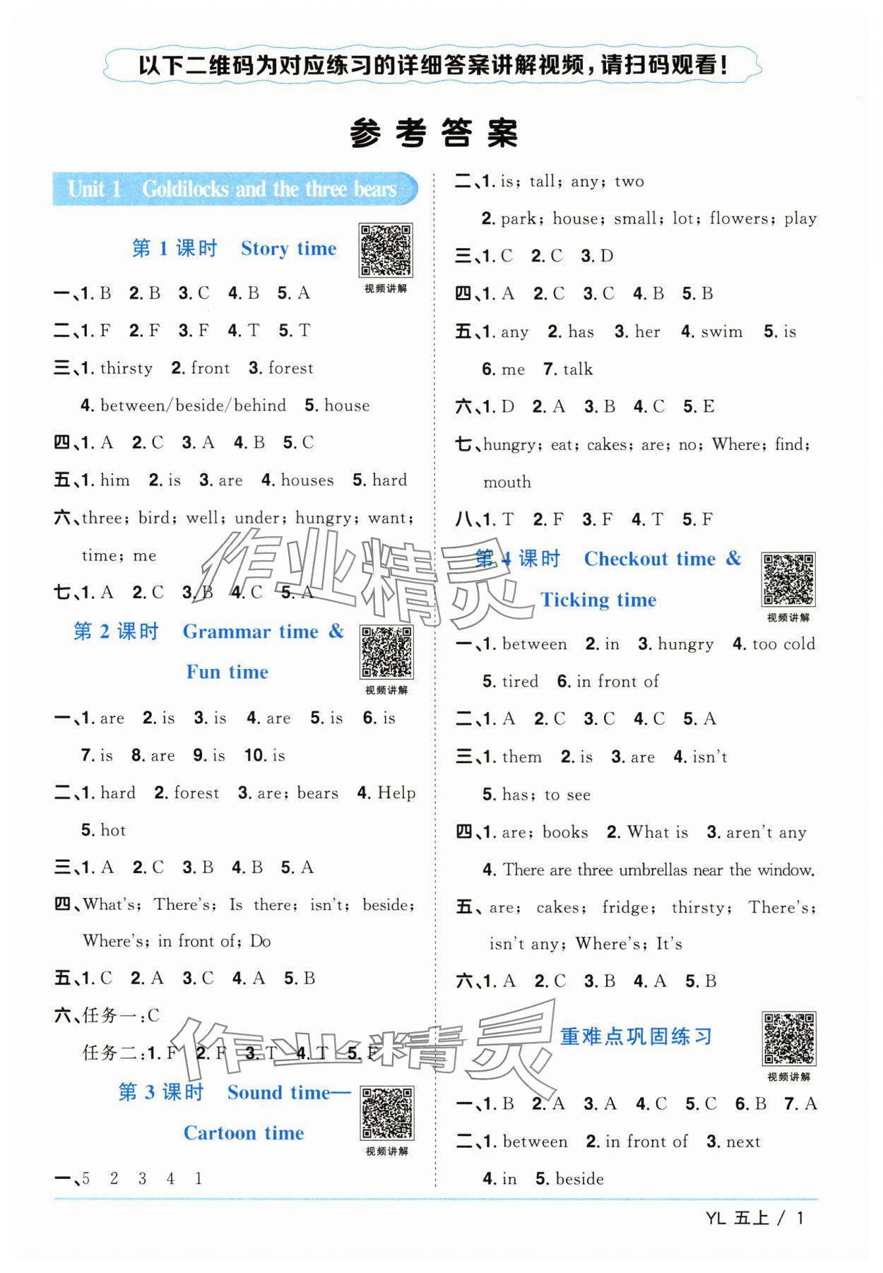 2025年陽光同學(xué)課時(shí)優(yōu)化作業(yè)五年級(jí)英語上冊(cè)譯林版江蘇專版 第1頁