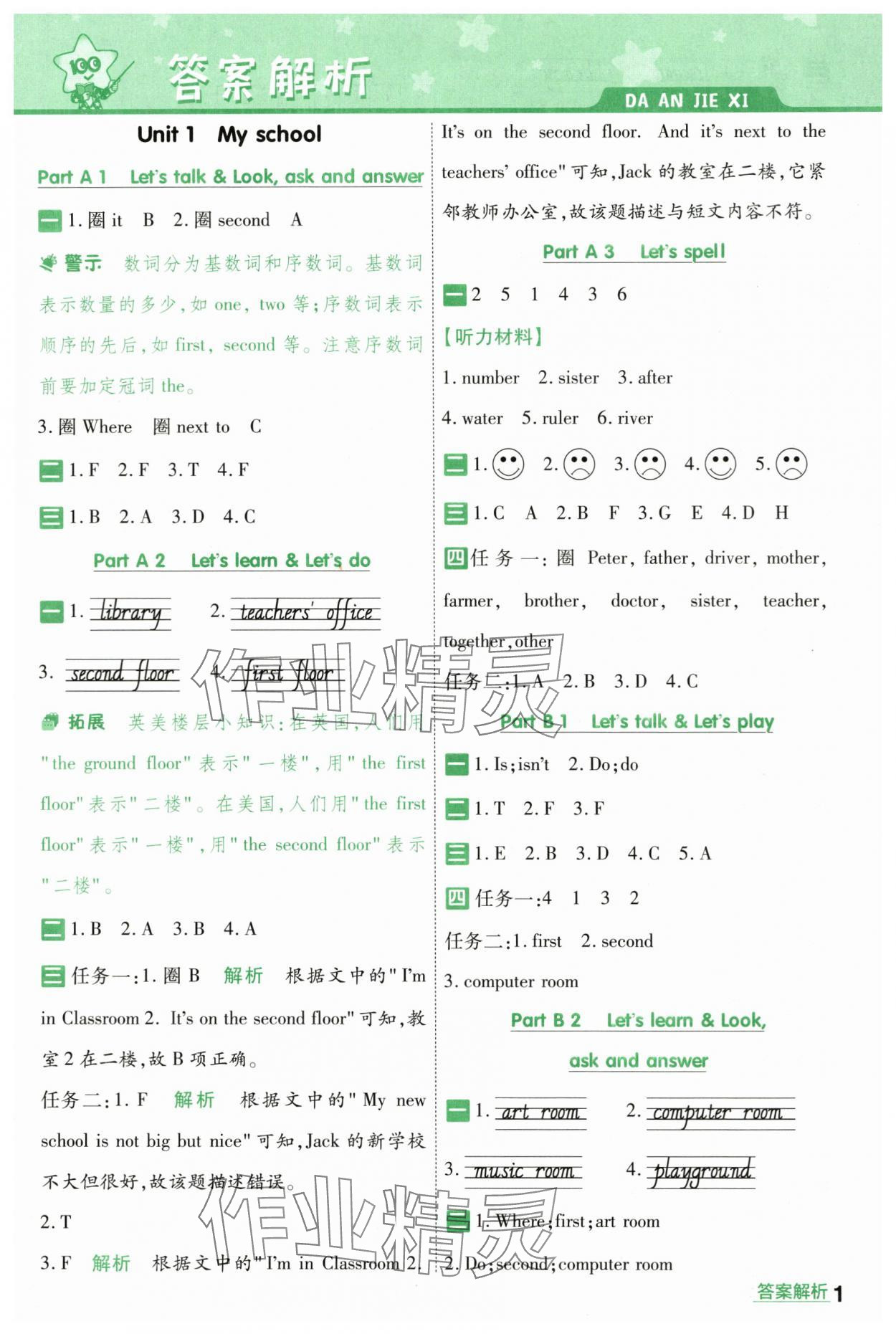 2024年一遍過四年級小學(xué)英語下冊人教版 第1頁