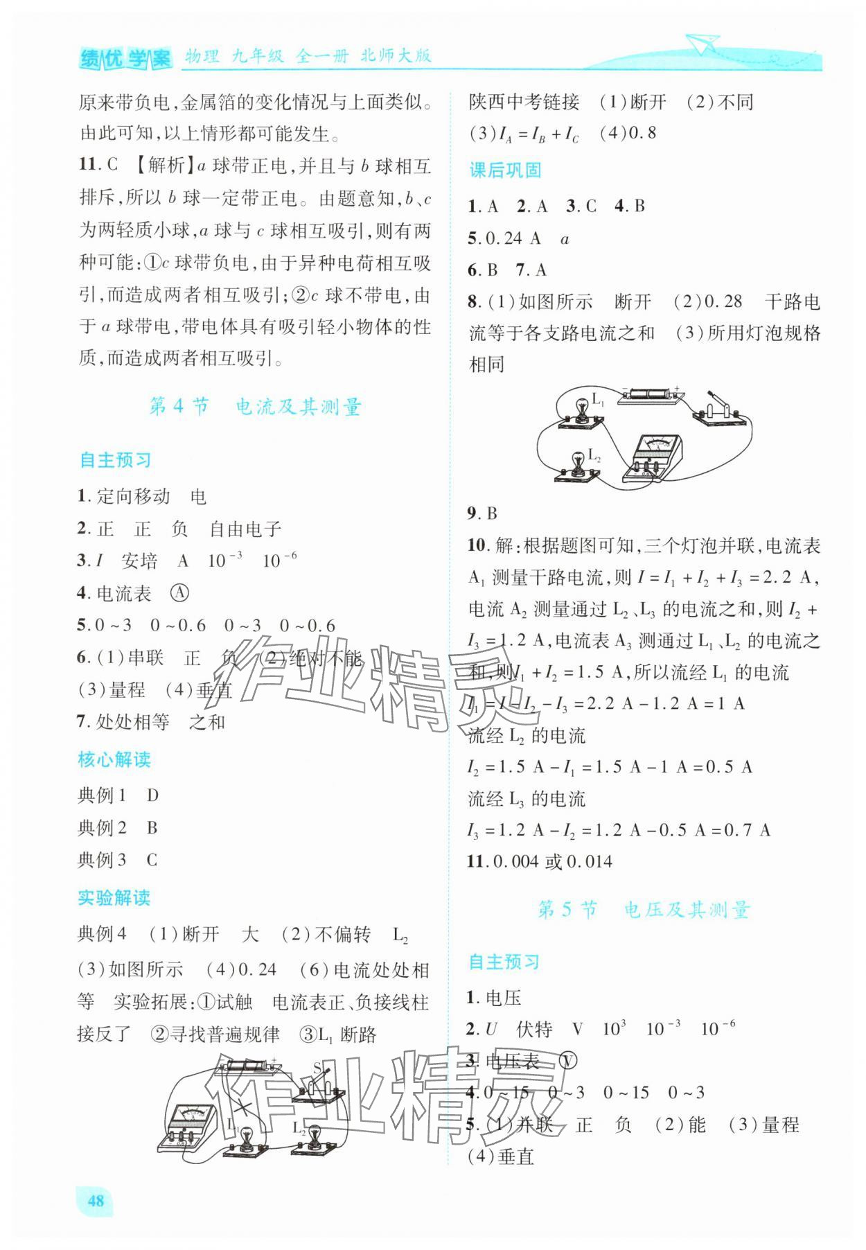 2025年績優(yōu)學(xué)案九年級物理全一冊北師大版 第8頁