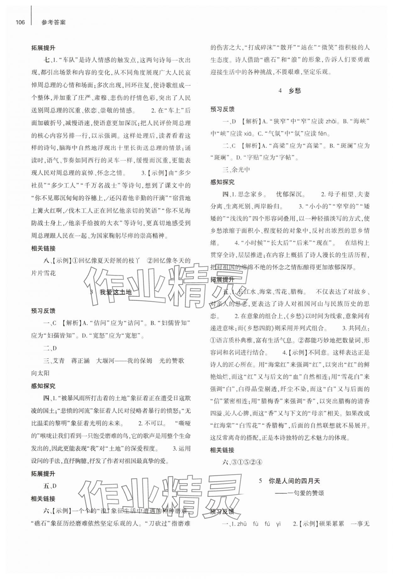 2024年同步練習(xí)冊(cè)大象出版社九年級(jí)語(yǔ)文上冊(cè)人教版 第2頁(yè)