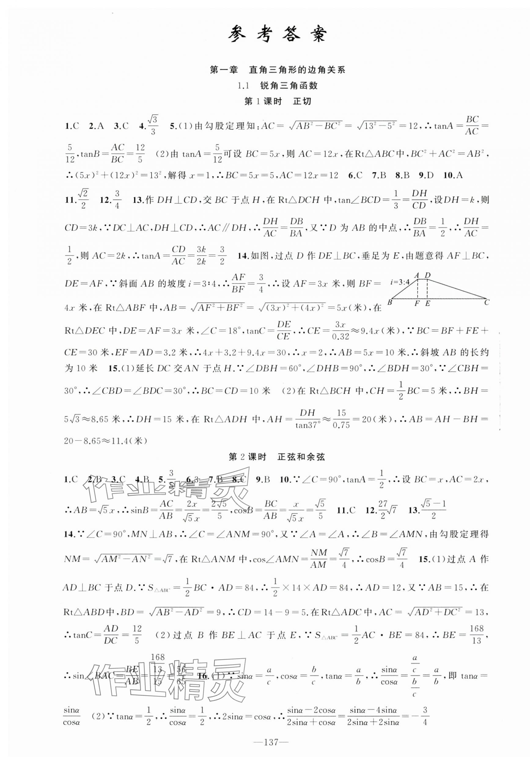 2025年原创新课堂九年级数学下册北师大版 第1页