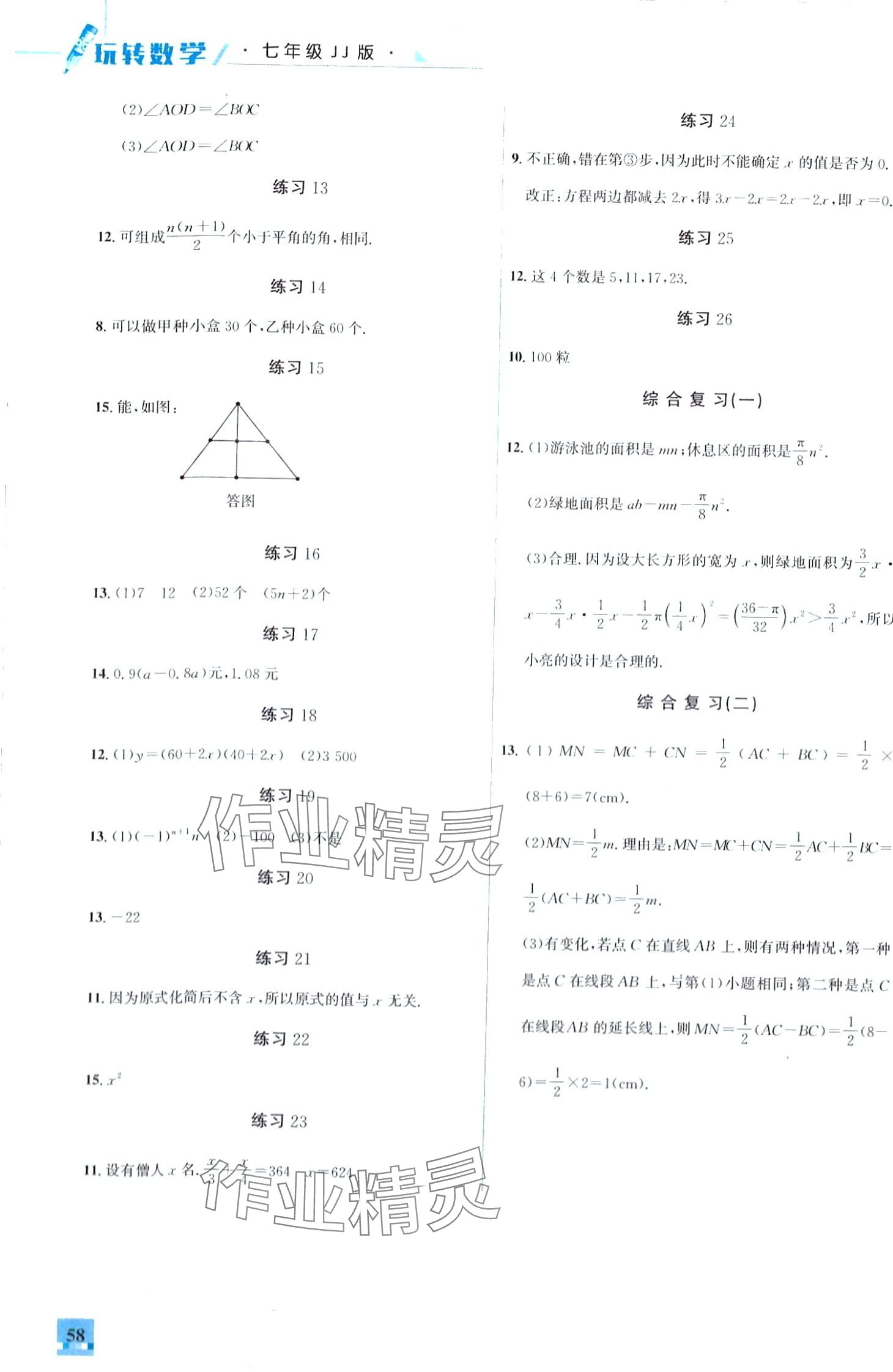2024年名师讲坛智趣冬令营七年级数学冀教版 第2页